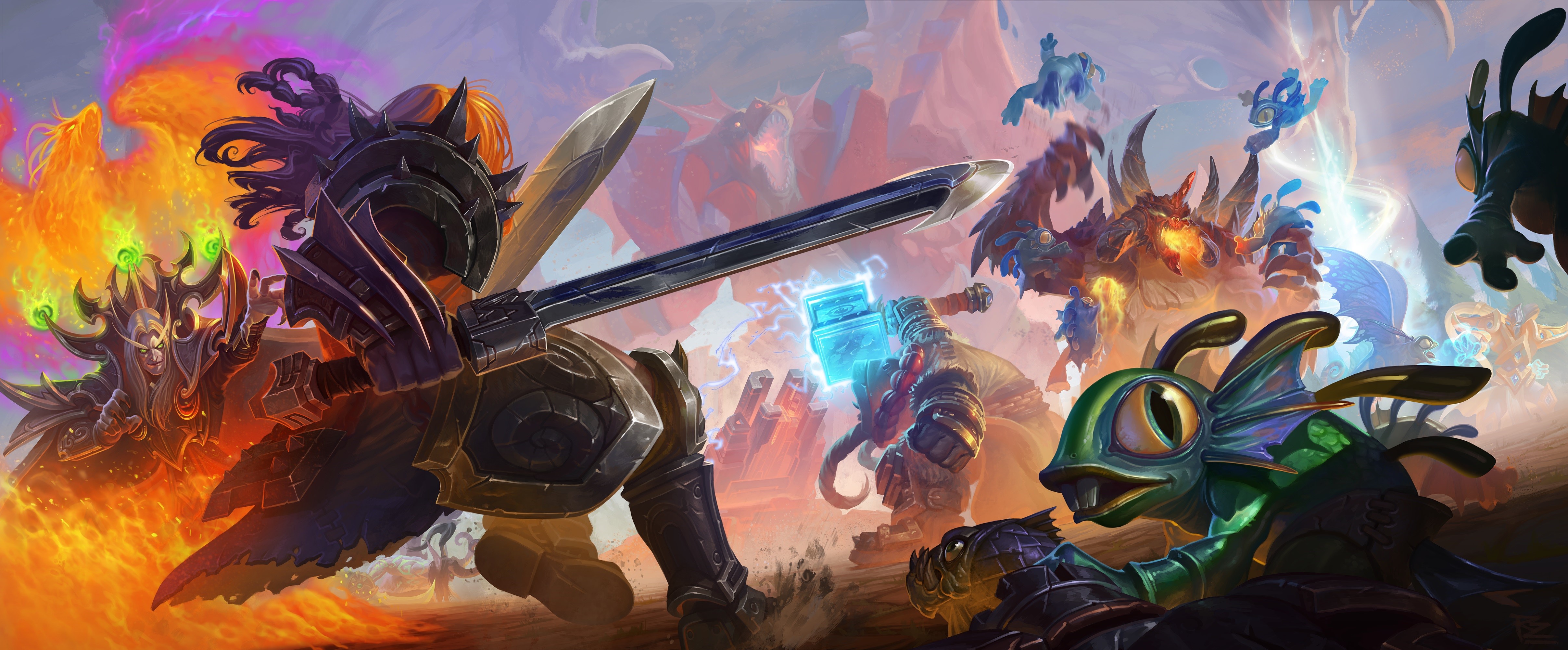 Heroes of the Storm: Kael'thas vs Murky HD Wallpaper