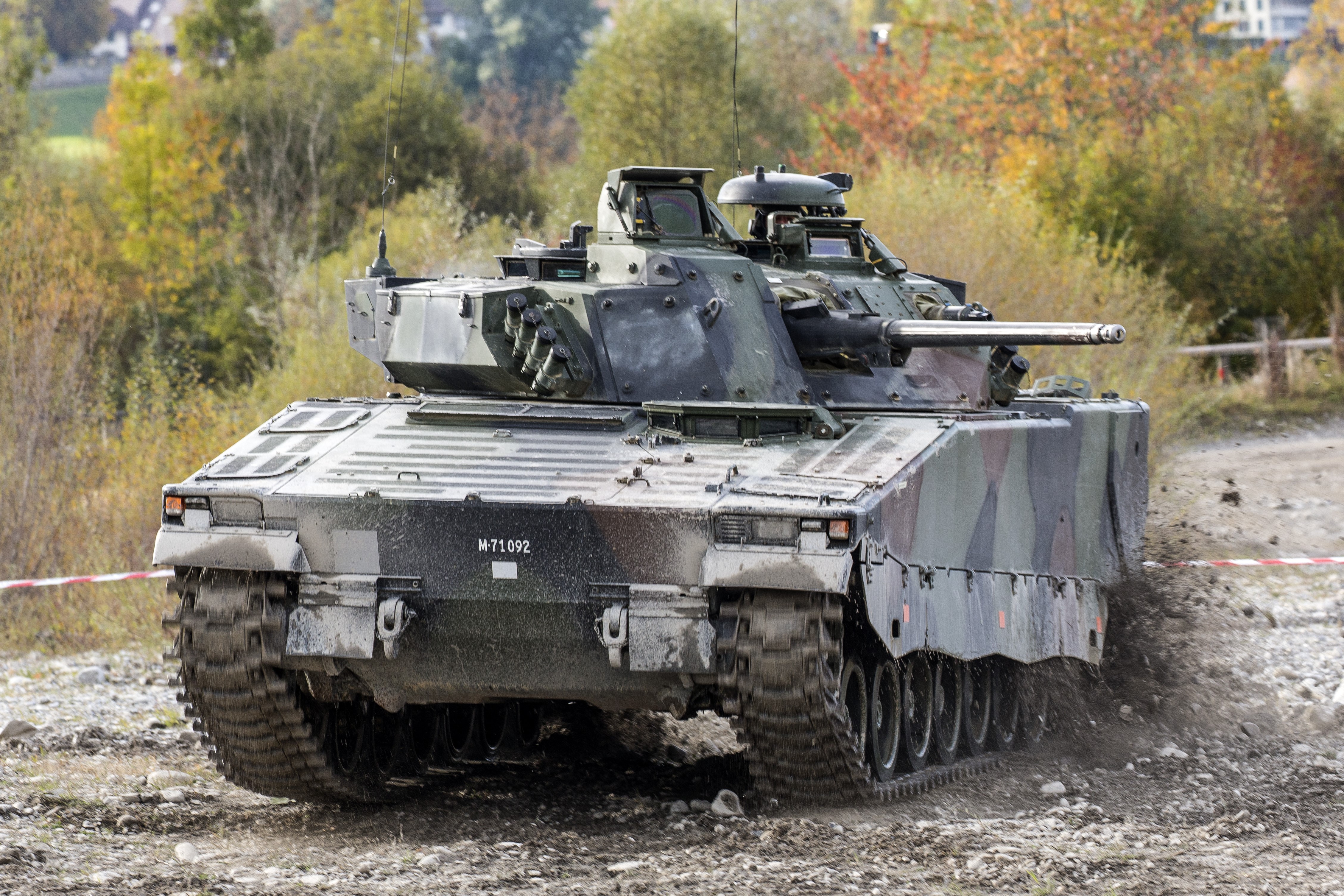 Combat Vehicle 90 IFV in motion HD Wallpaper