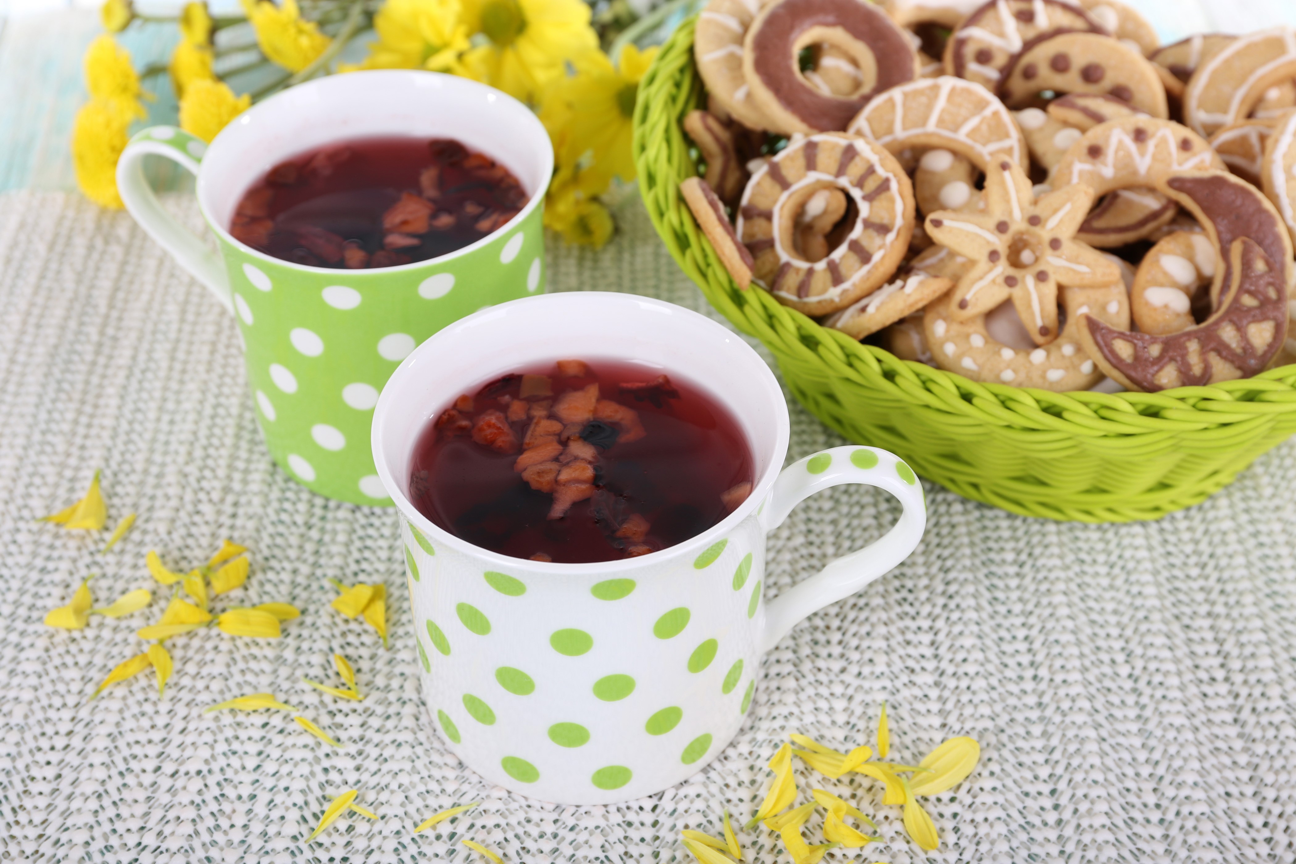 Tea and Cookies HD Wallpaper