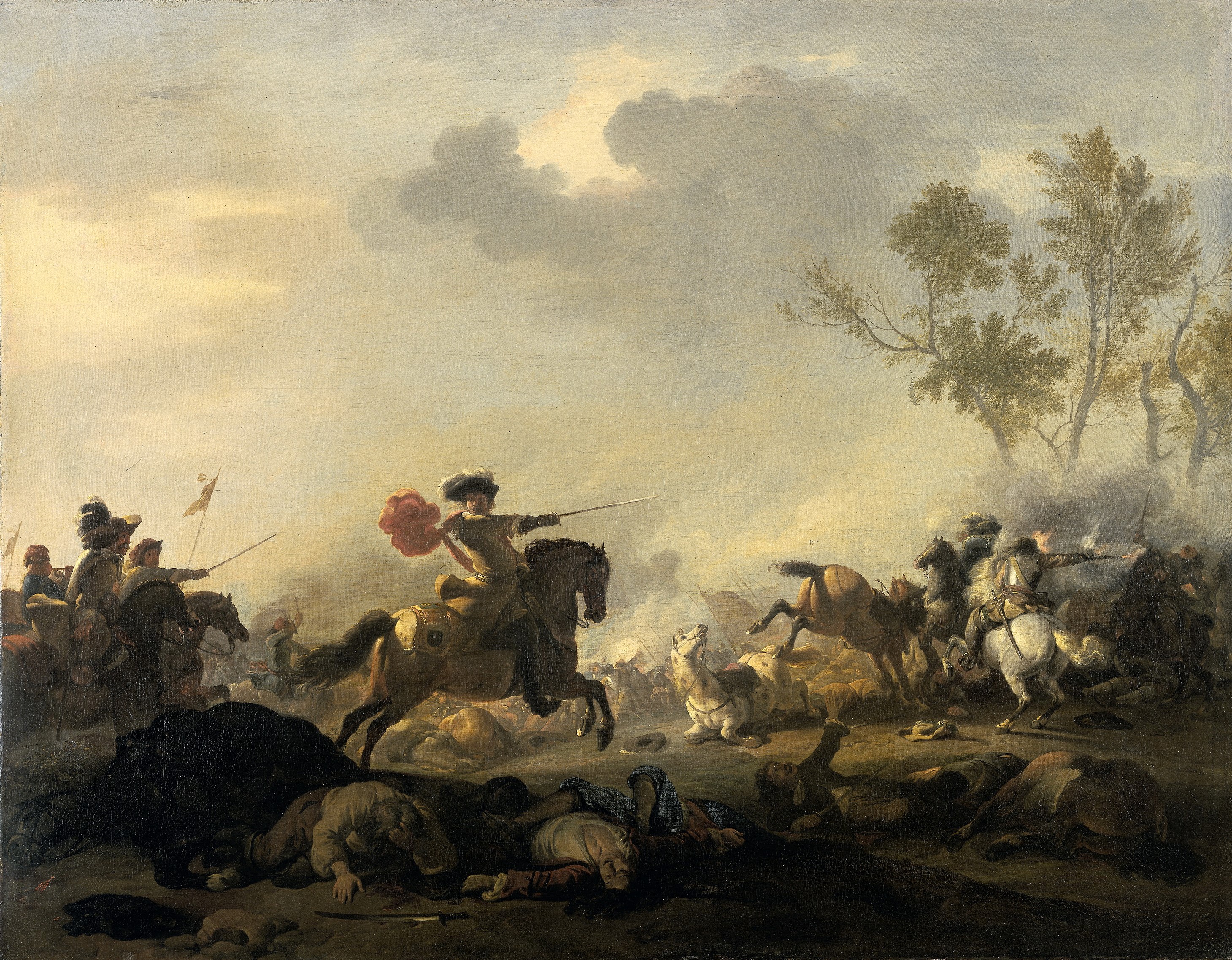 Cavalry Attack with Horses and Soldiers HD Wallpaper
