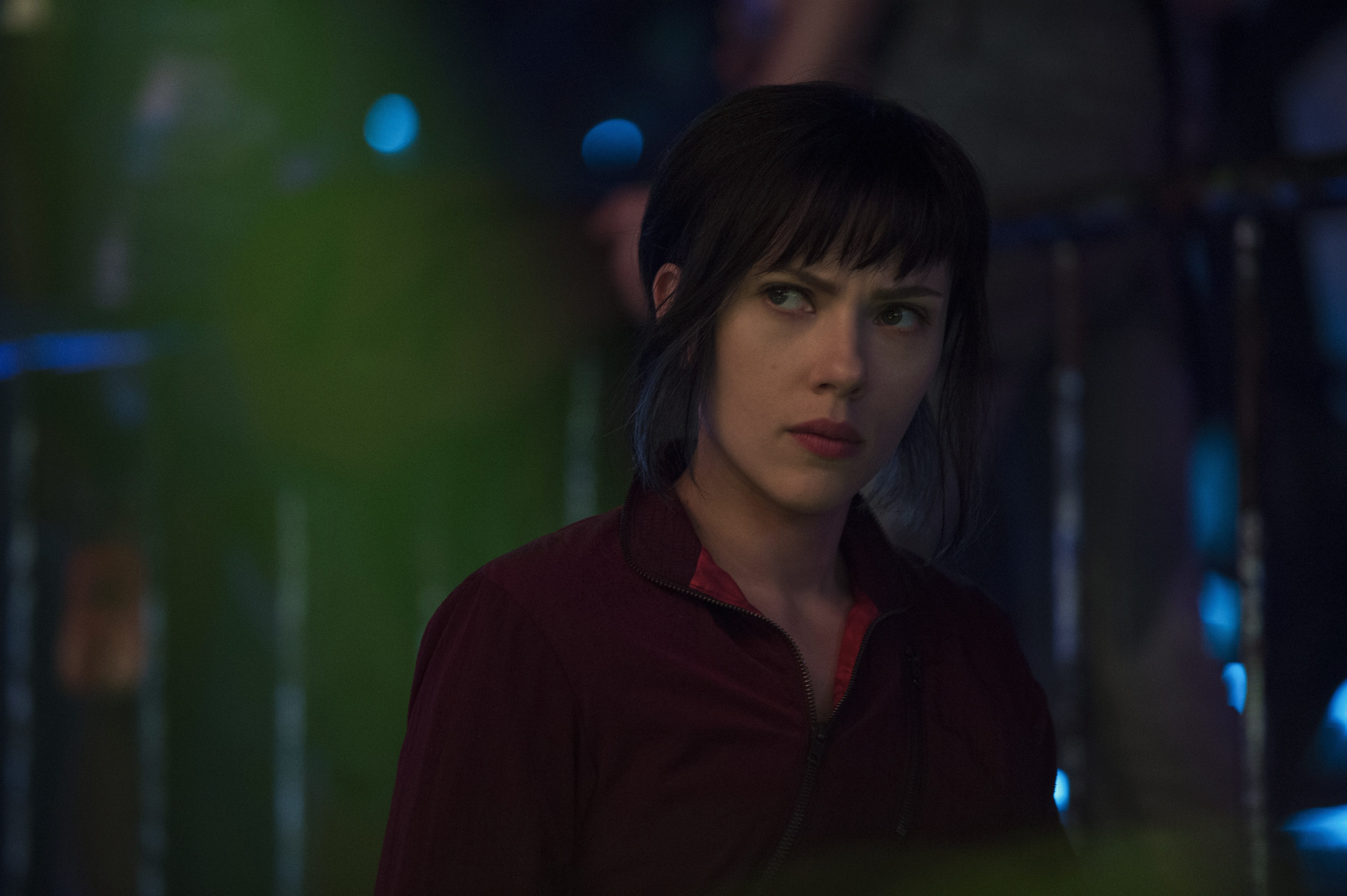 Scarlett Johansson in Ghost In The Shell HD Wallpaper