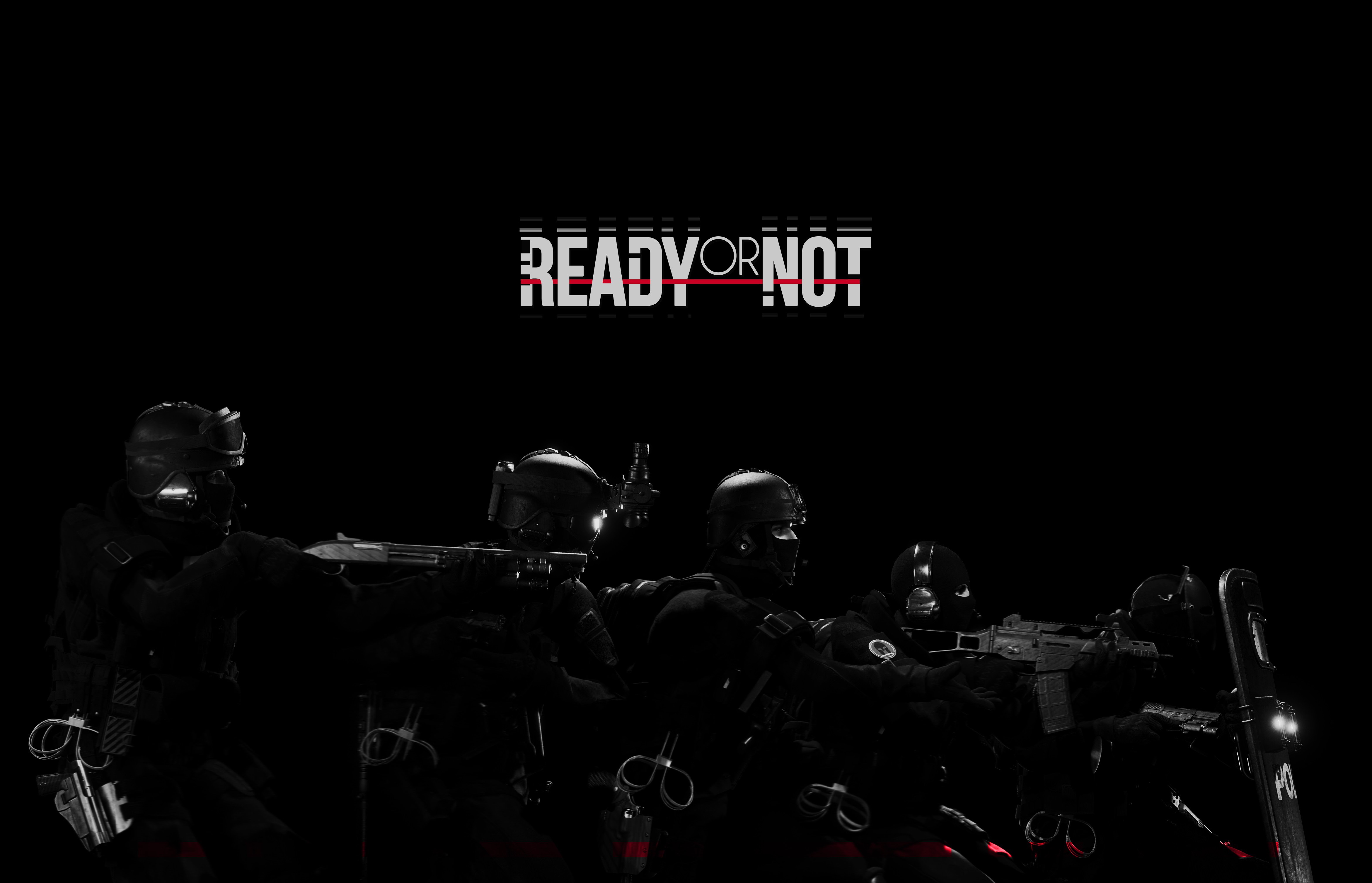 Ready Or Not tactical soldiers with weapons HD Wallpaper