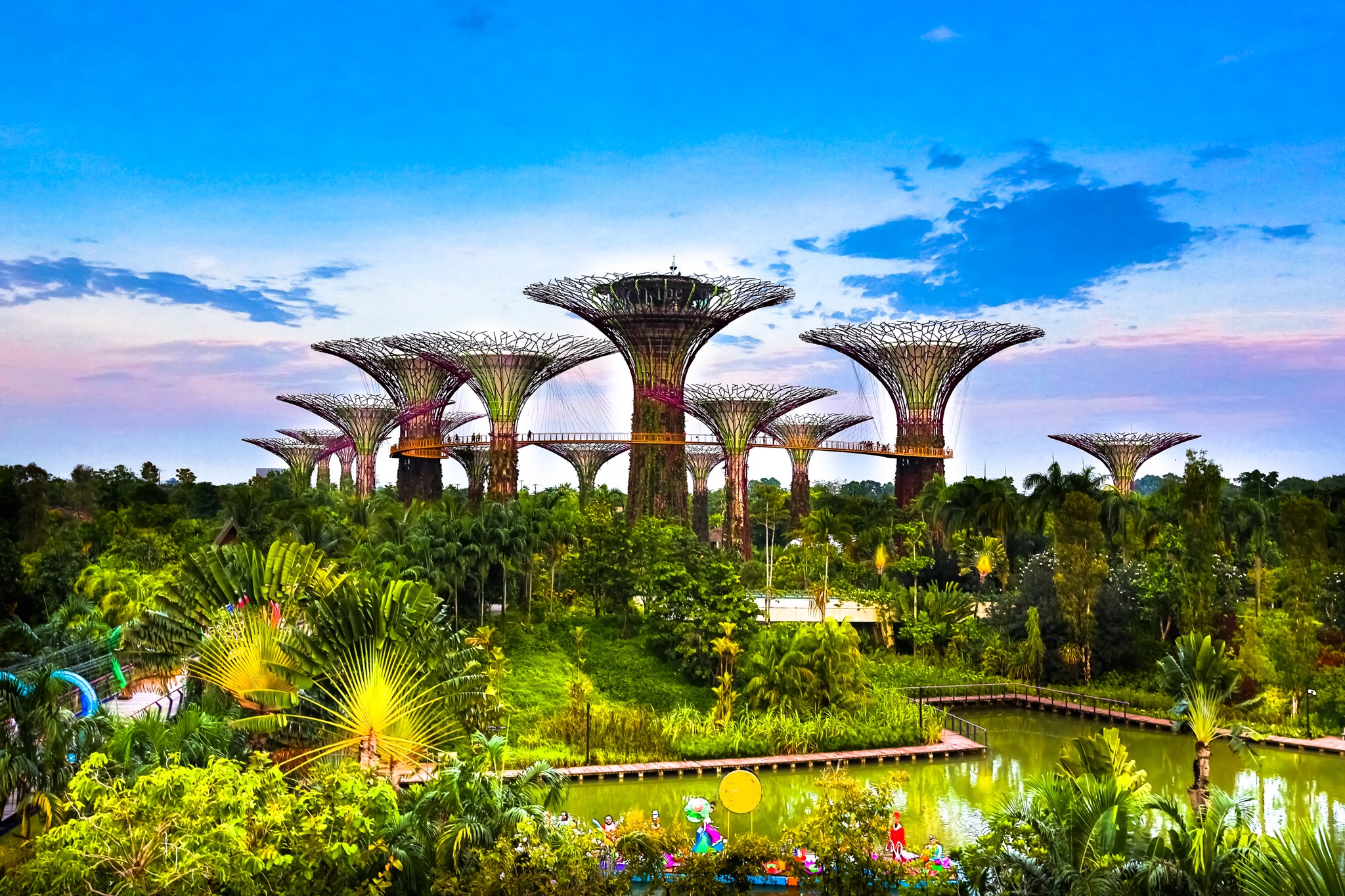  803854 Gardens By The Bay Singapore Parks Night Rare Gallery HD 