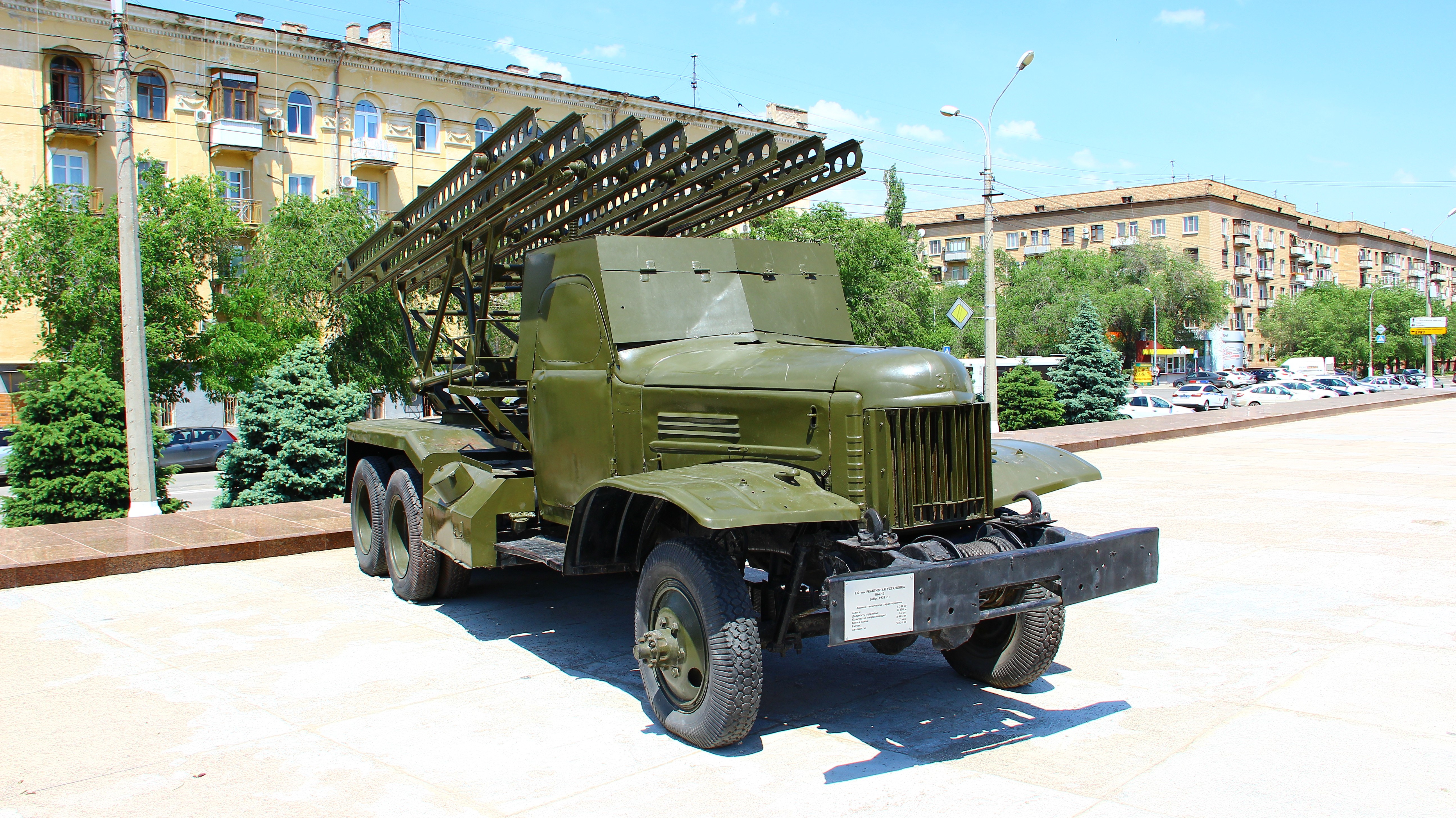 BM-13 Katyusha Missile Launcher in Volgograd Museum HD Wallpaper
