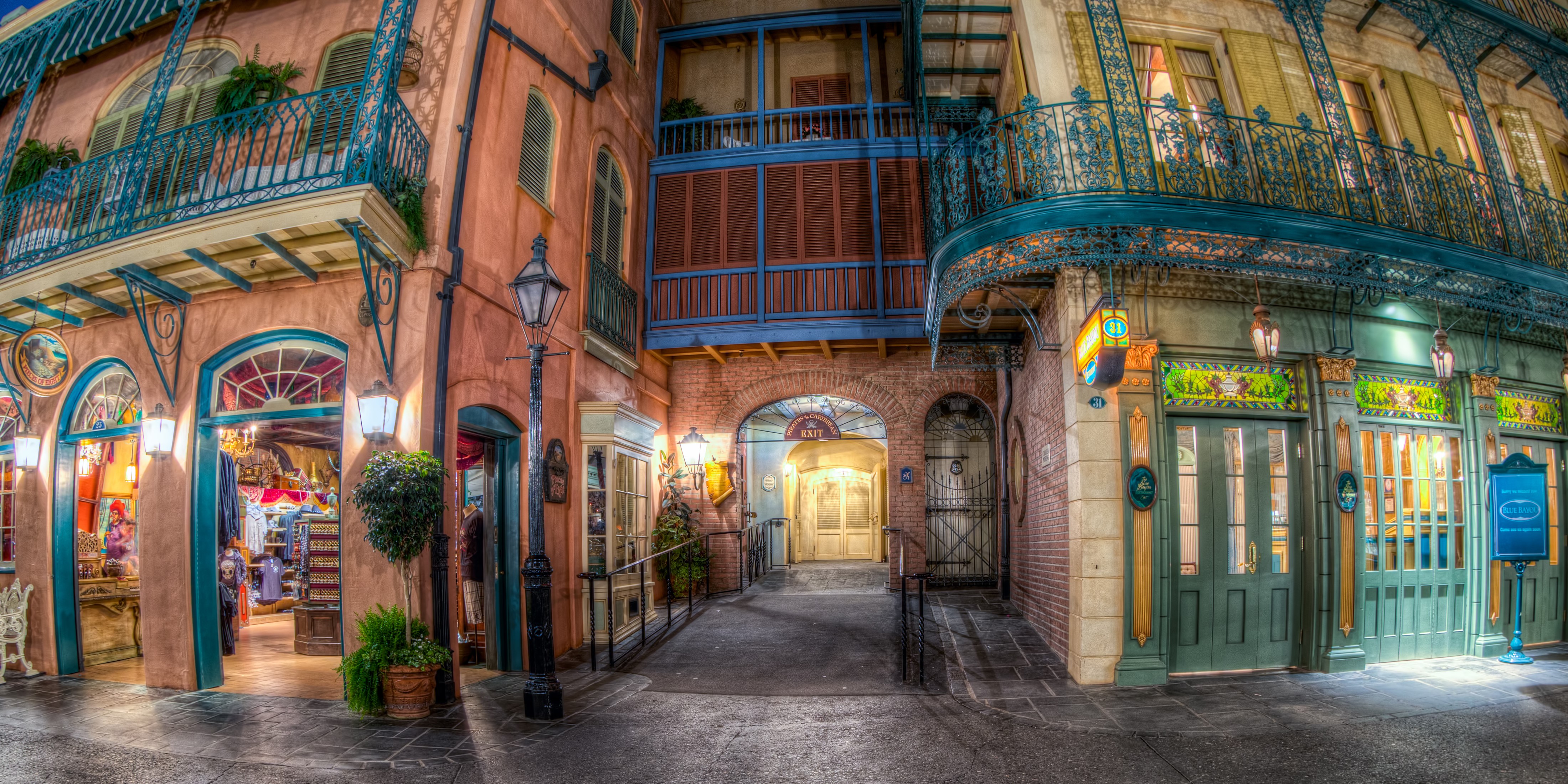 New Orleans Square at Disneyland Park, California HD Wallpaper