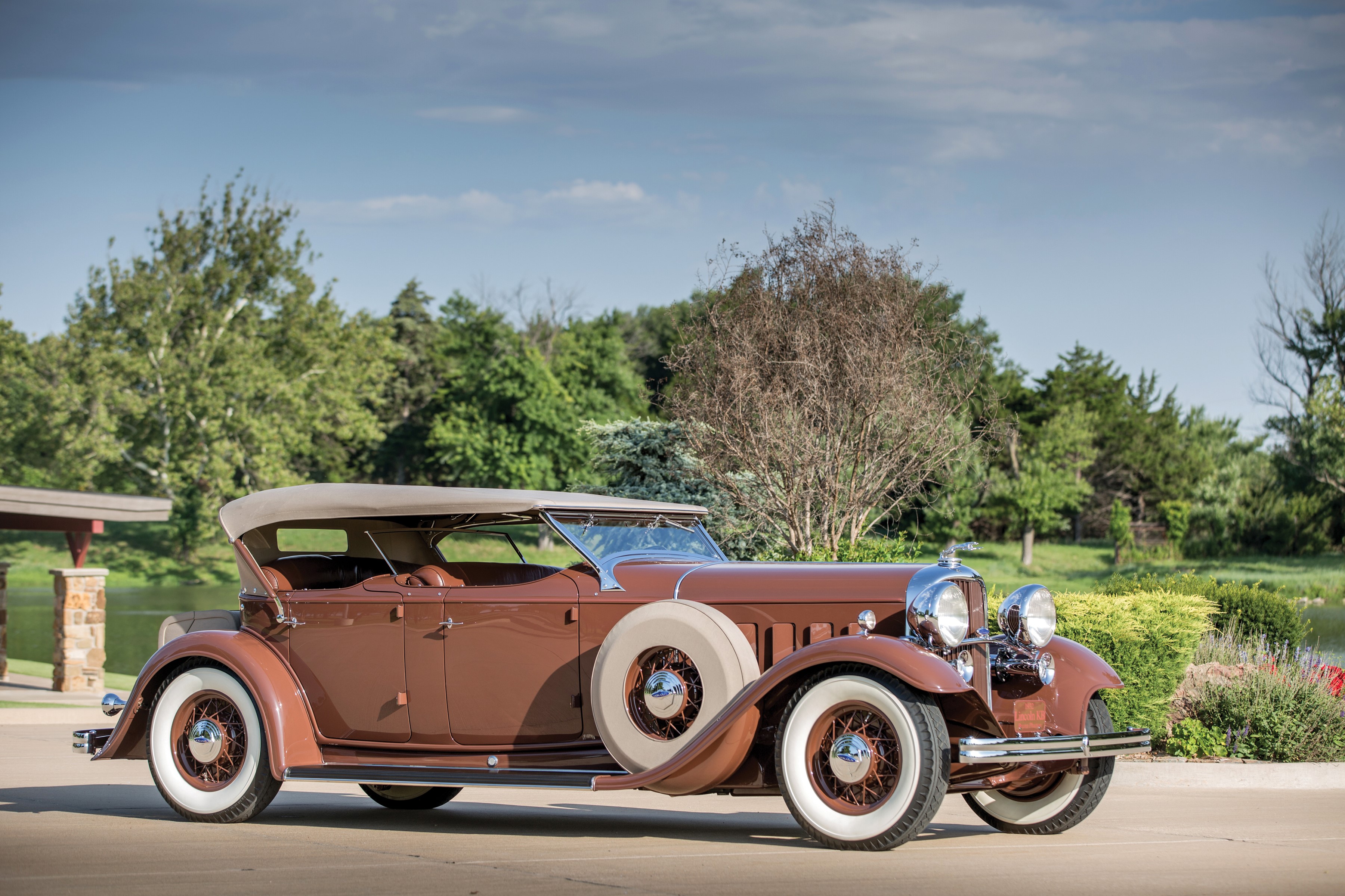 1932 Lincoln KB Dual Windshield Phaeton by Brunn HD Wallpaper