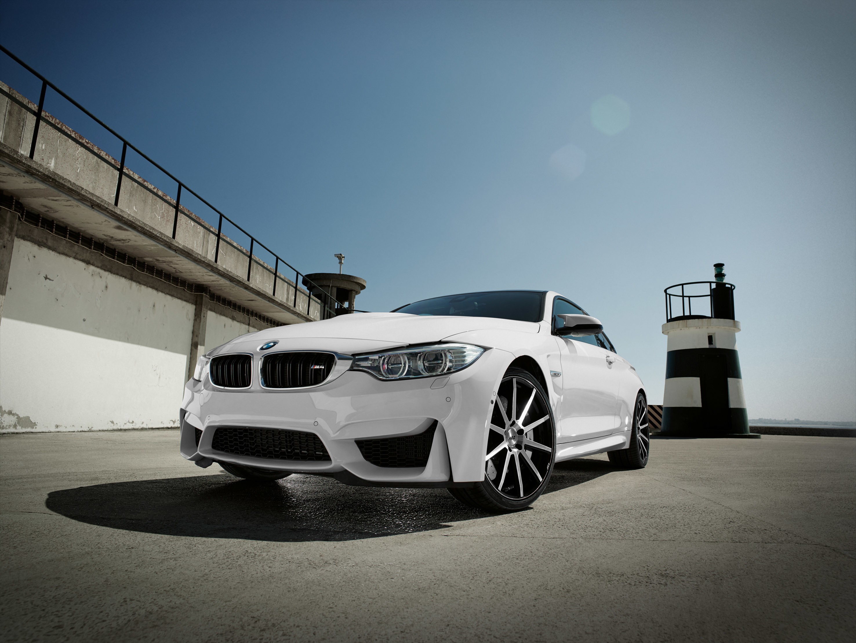 White BMW F82 M4 Coupe by Lighthouse HD Wallpaper