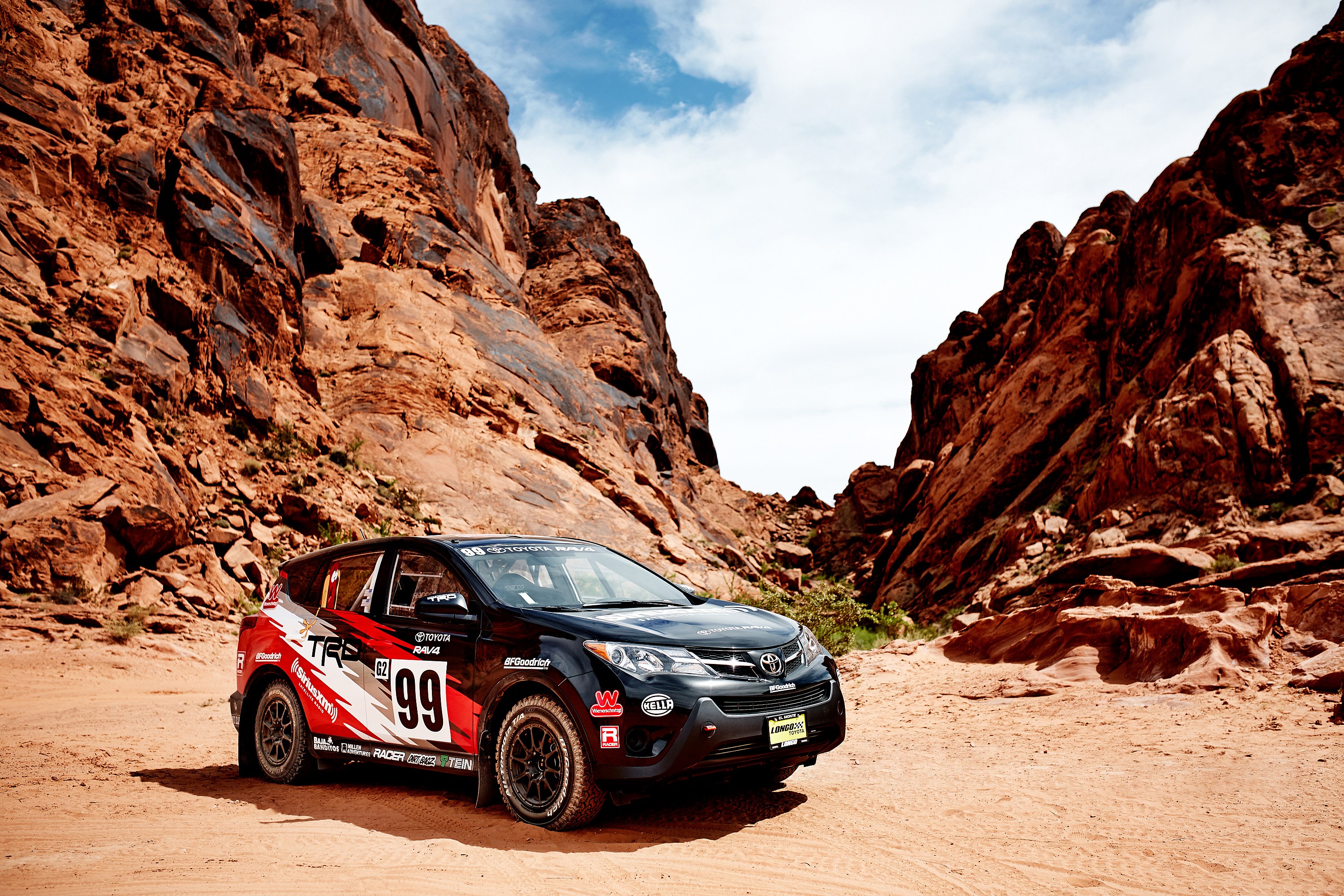 2015 Toyota RAV4 TRD Rally Car in Desert Canyon HD Wallpaper