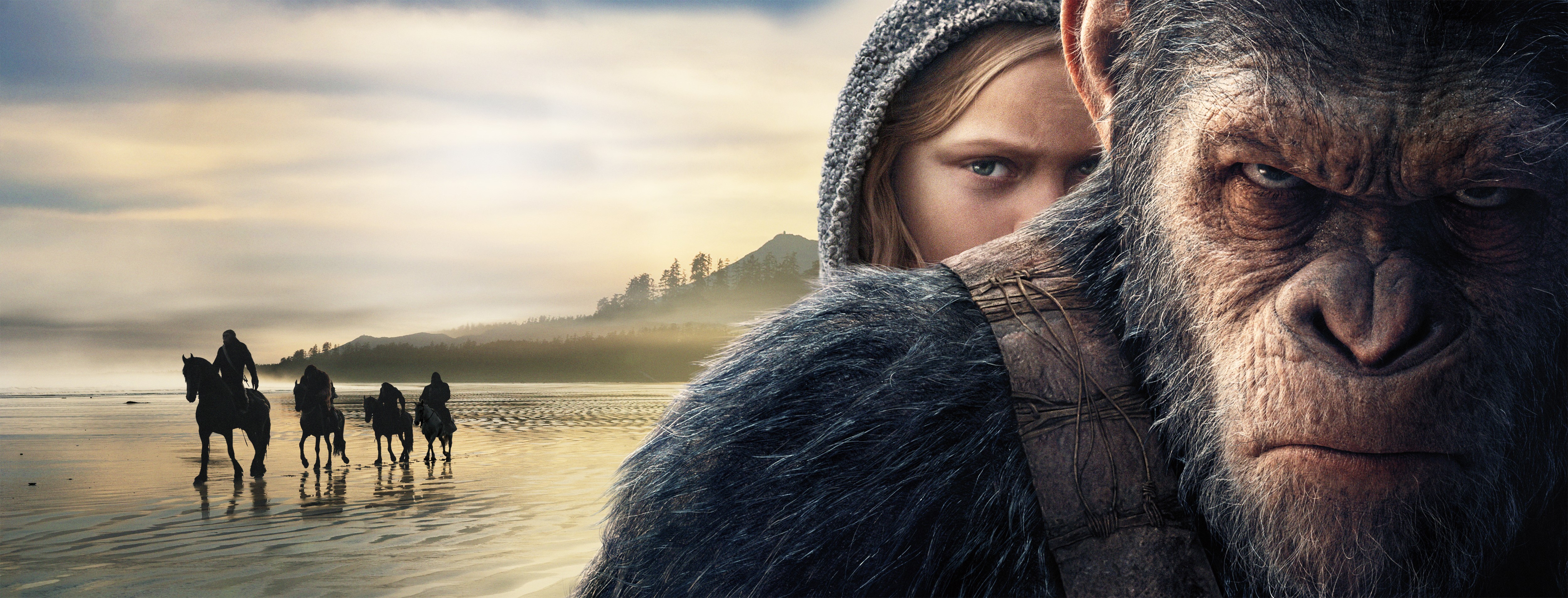 War for the Planet of the Apes: Caesar and Nova HD Wallpaper
