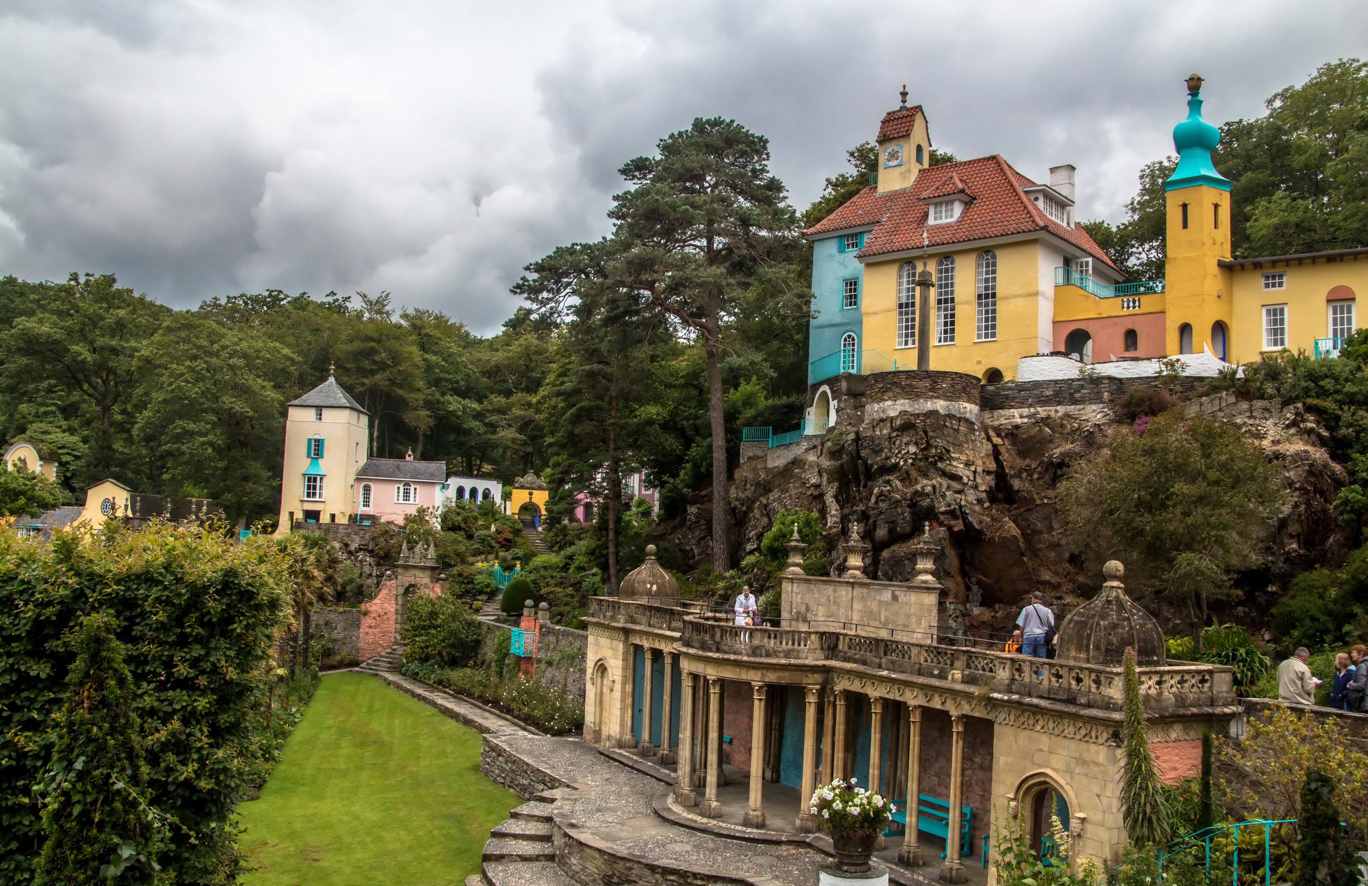 Portmeirion Village Houses in the United Kingdom HD Wallpaper