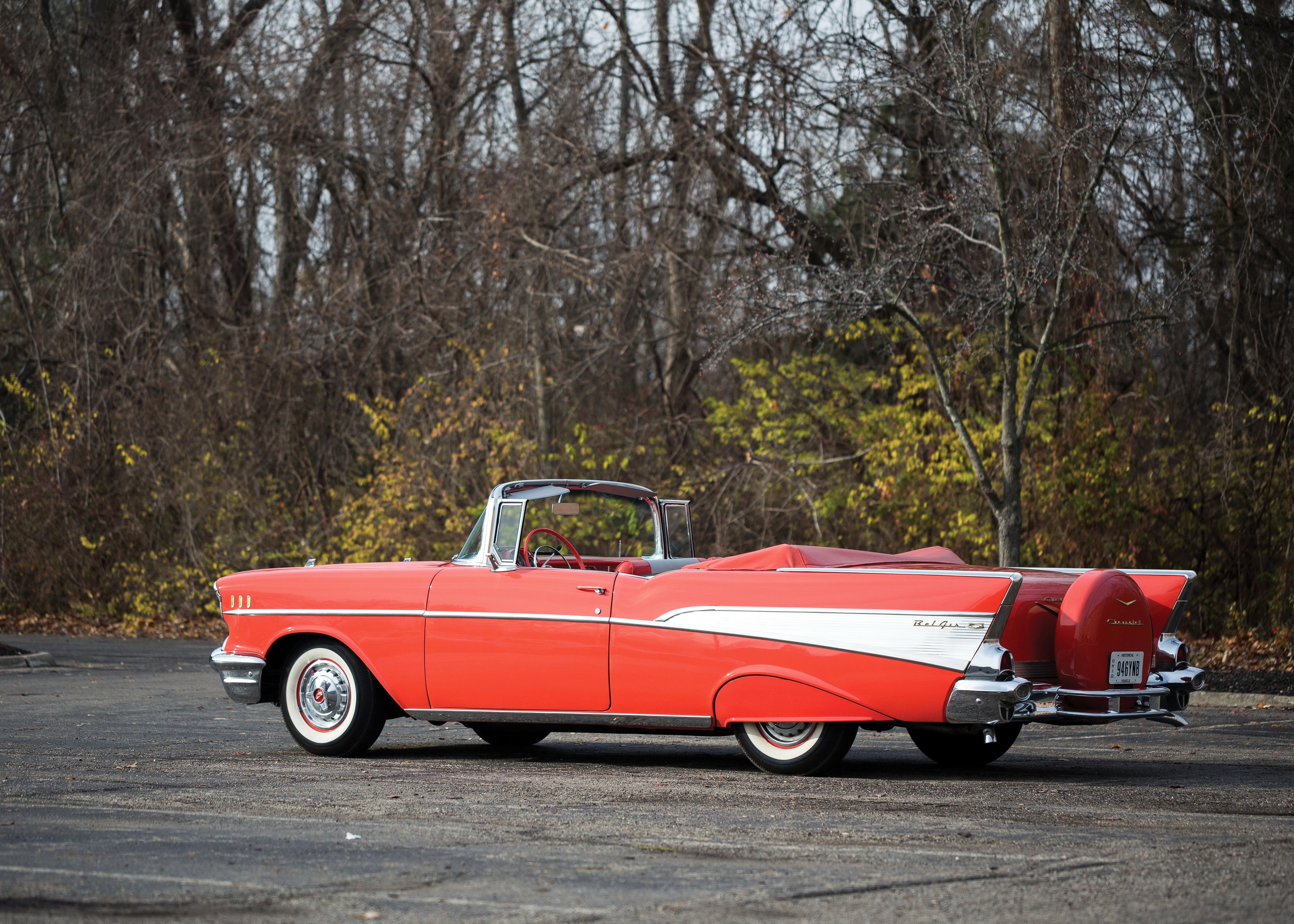 1957 Chevrolet Bel Air Convertible HD Wallpaper