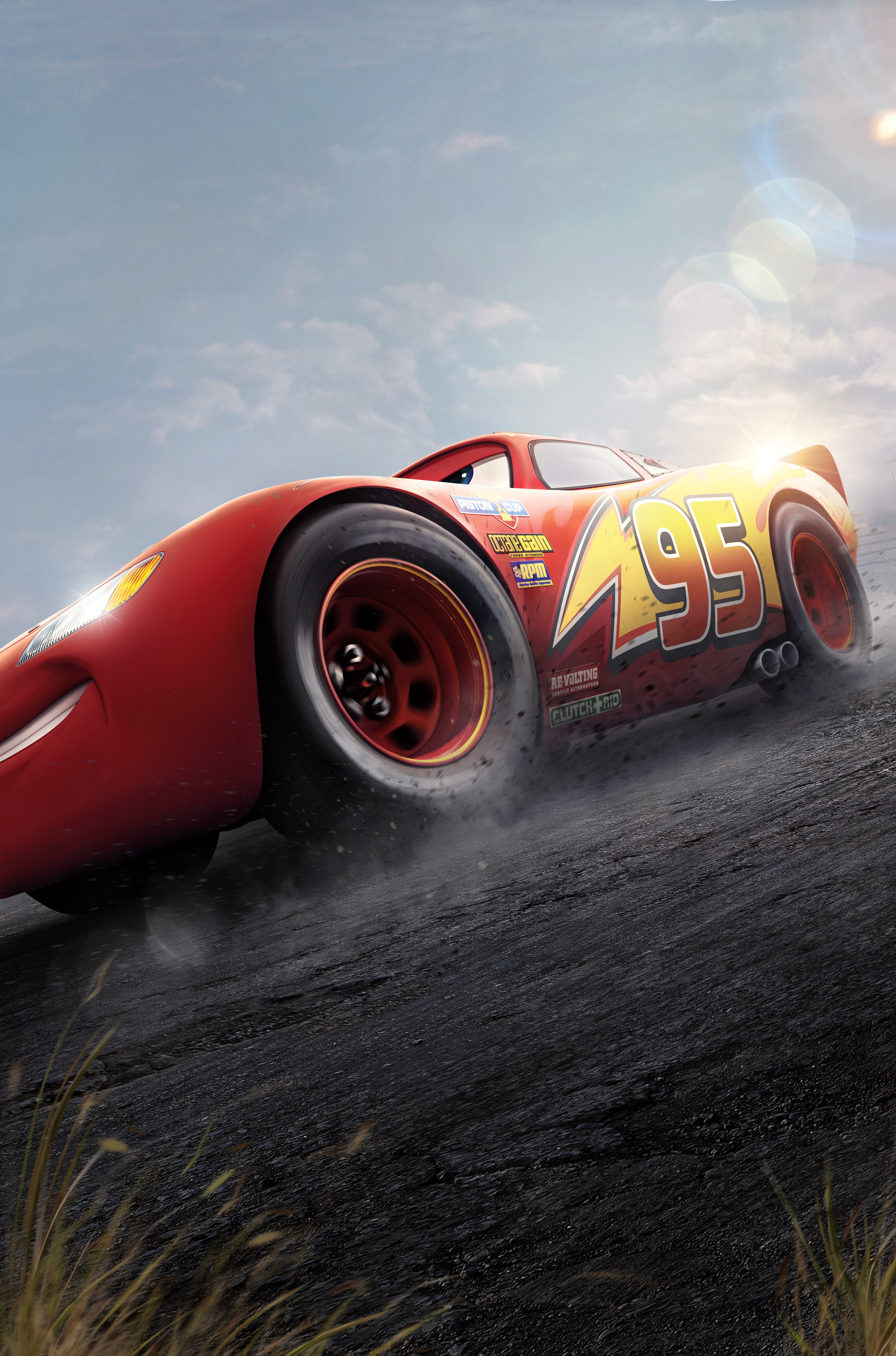 Lightning McQueen from Cars 3 HD Phone Wallpaper