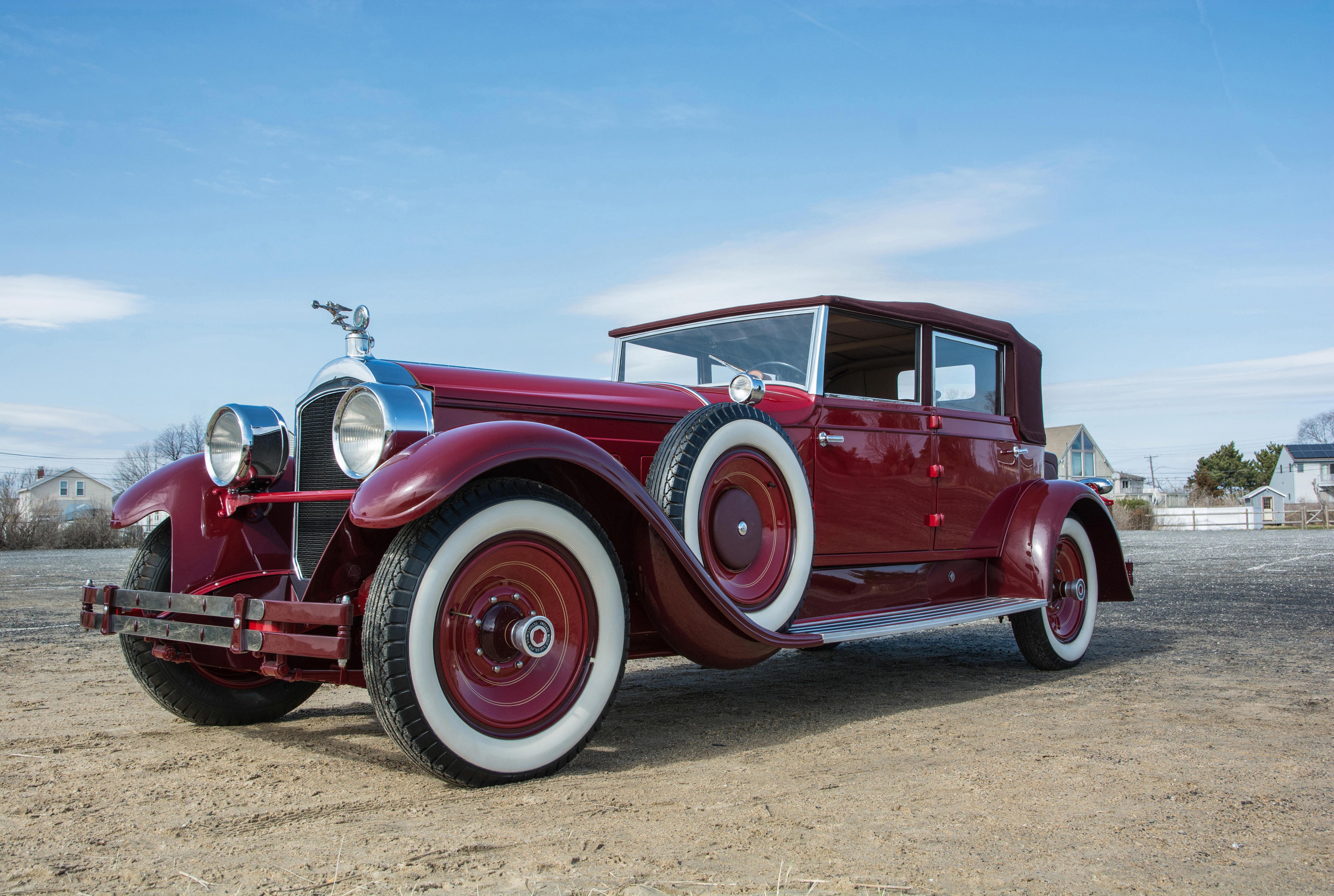 1928 Packard Custom Eight Convertible Sedan HD Wallpaper