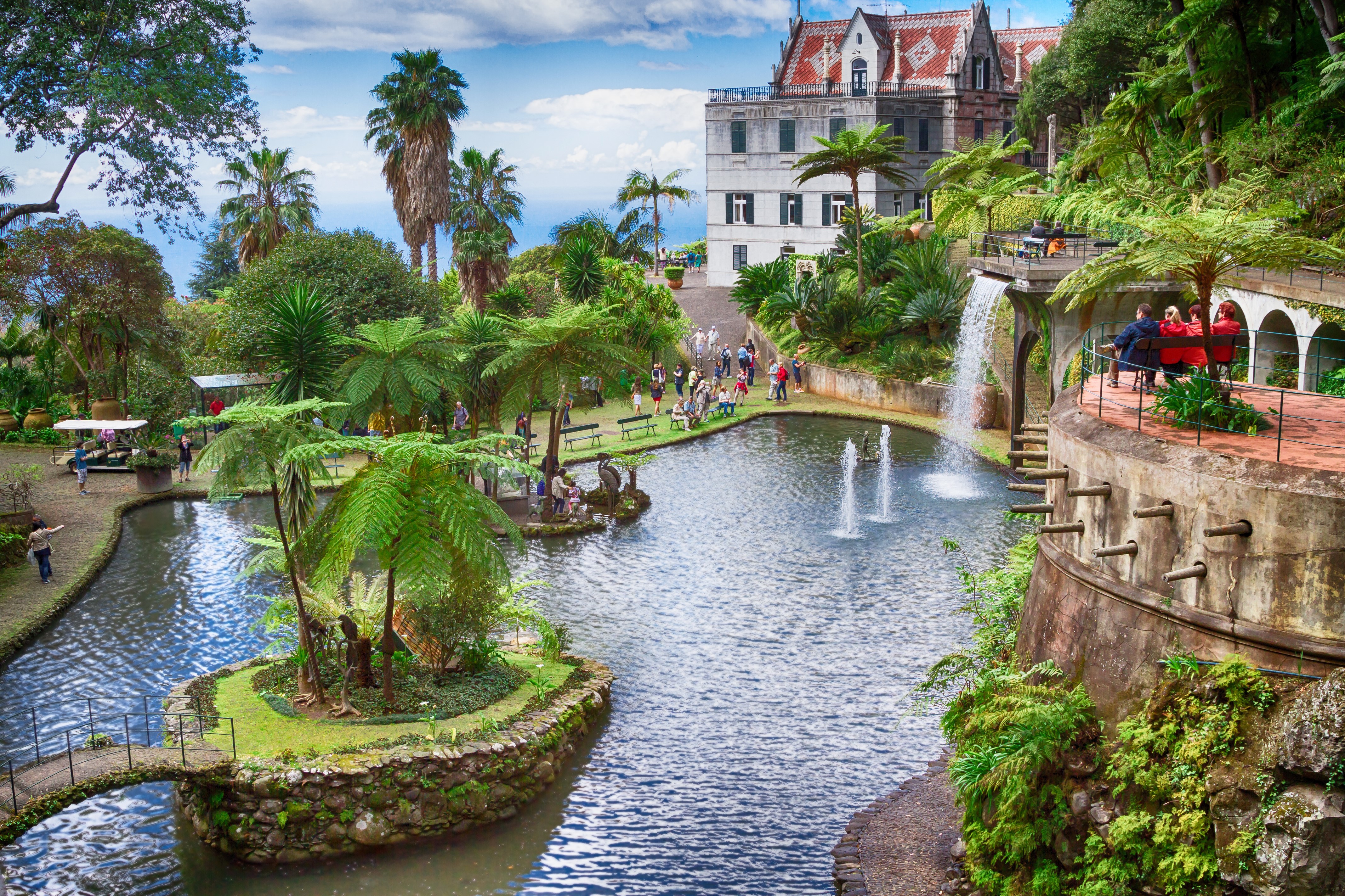 Monte Palace Tropical Garden, Funchal, Madeira Island, Portugal HD Wallpaper
