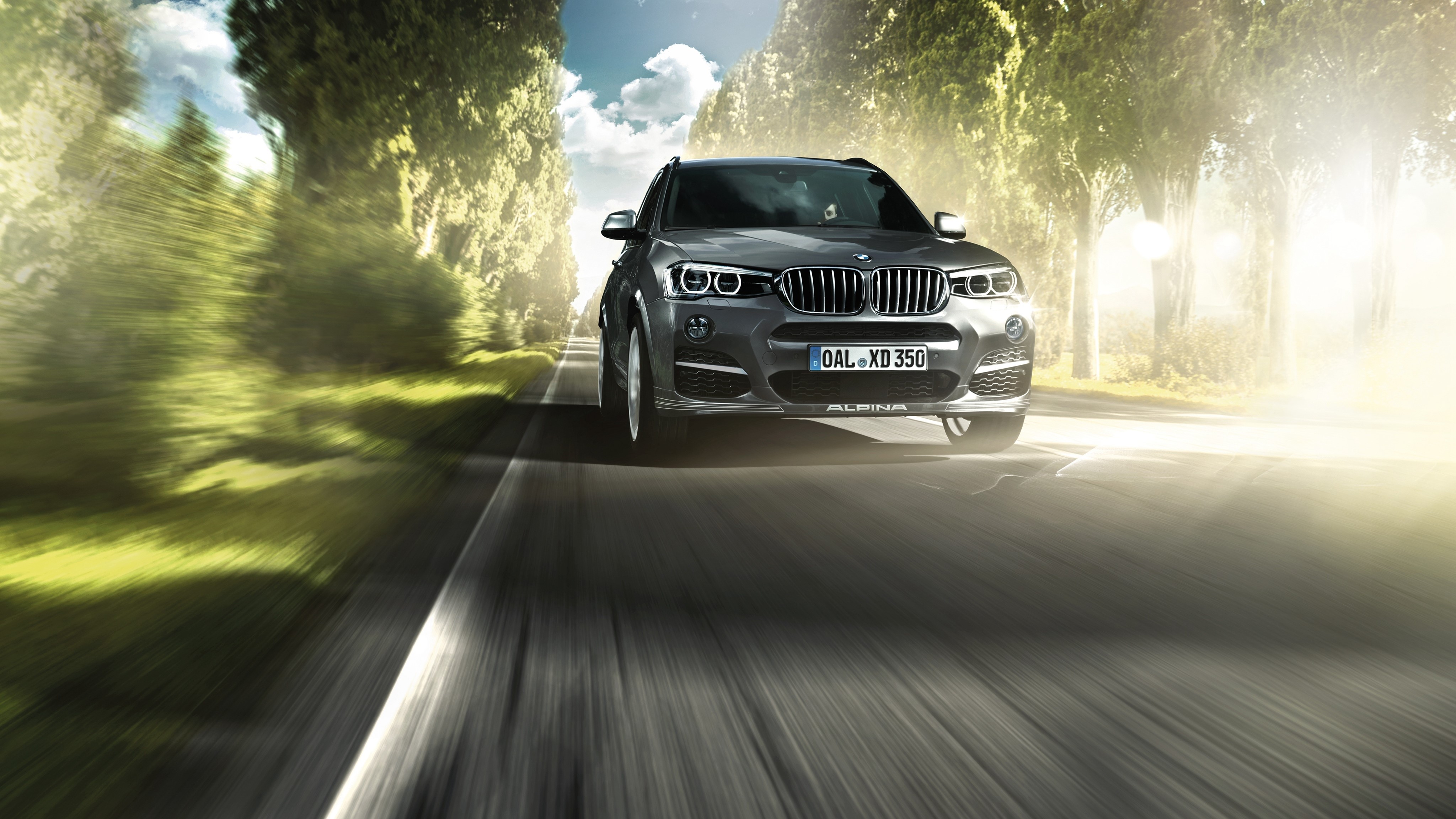 4K 2014 BMW F25 XD3 Bi-Turbo Motion HD Wallpaper