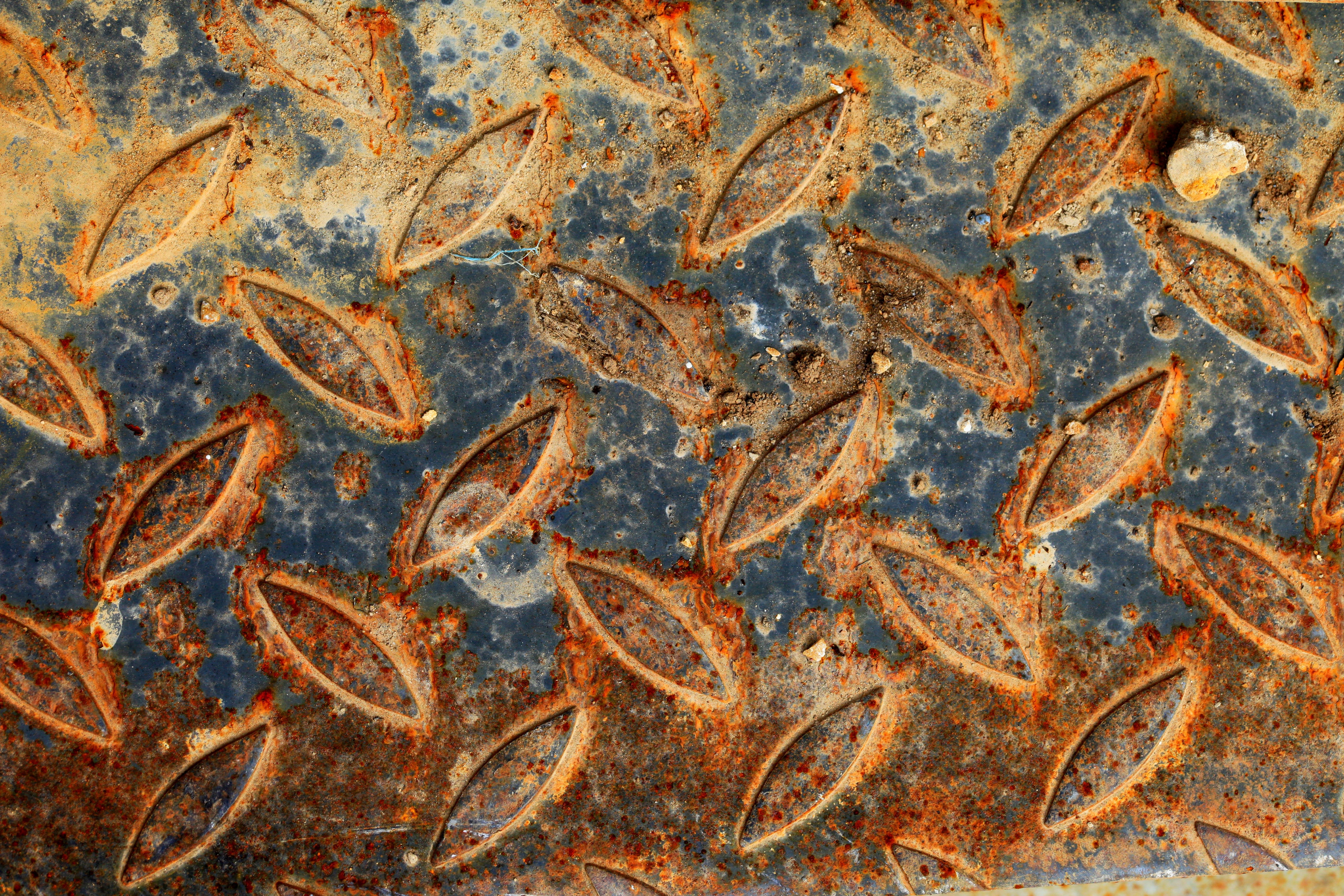 Rusted diamond plate metal texture HD Wallpaper
