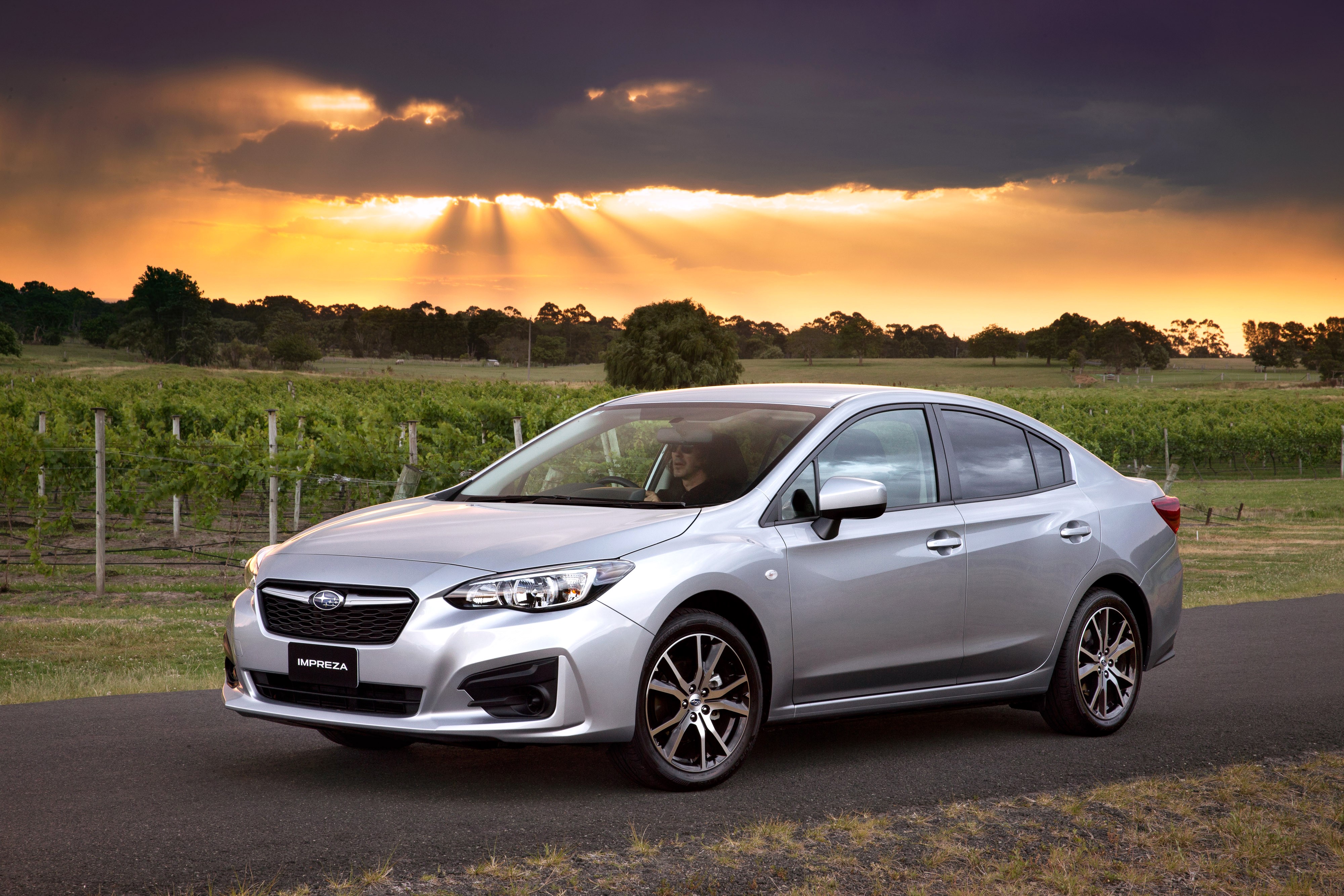 2016 Subaru Impreza Sedan 2.0i in Silver HD Wallpaper