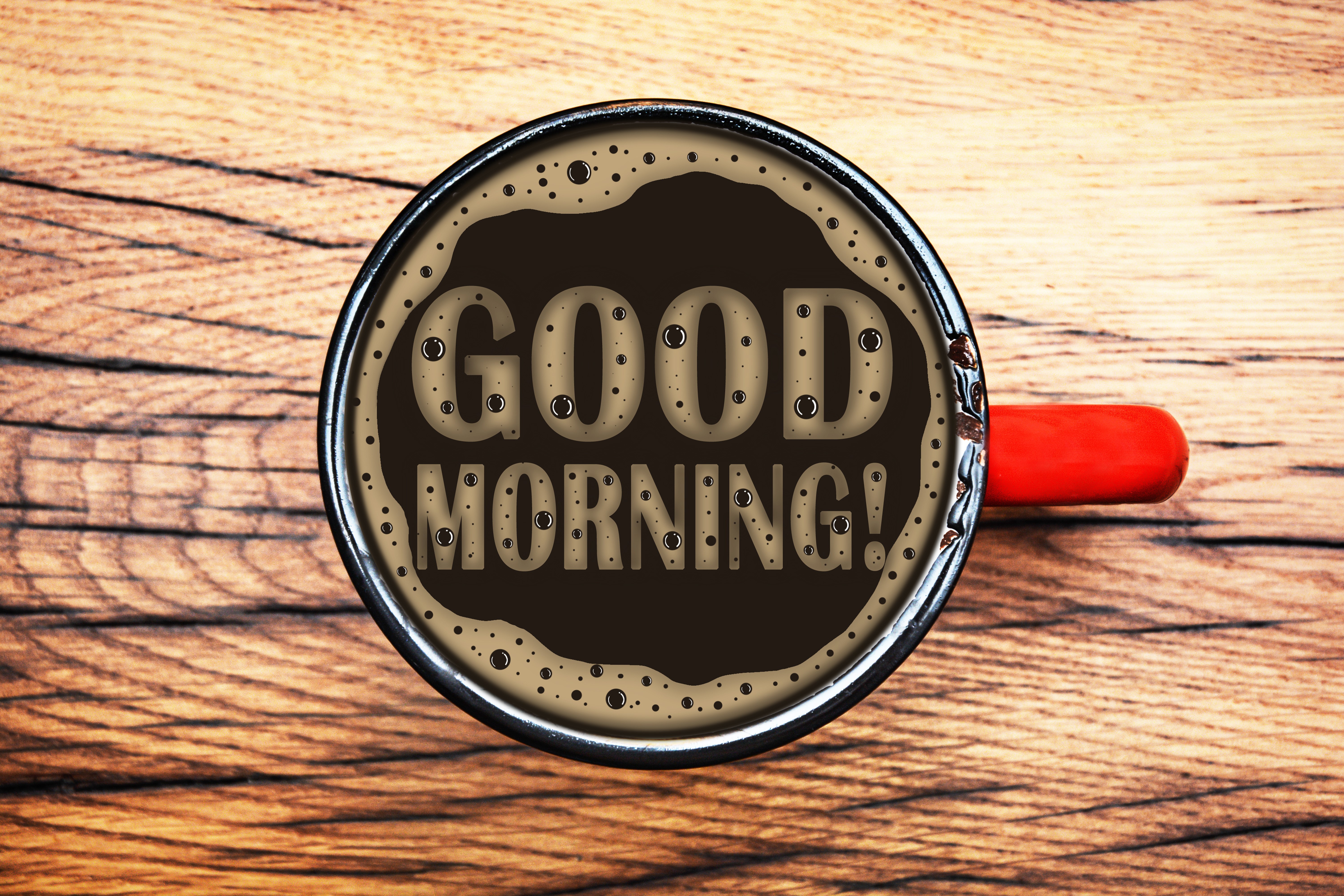 Good Morning Coffee Cup HD Wallpaper