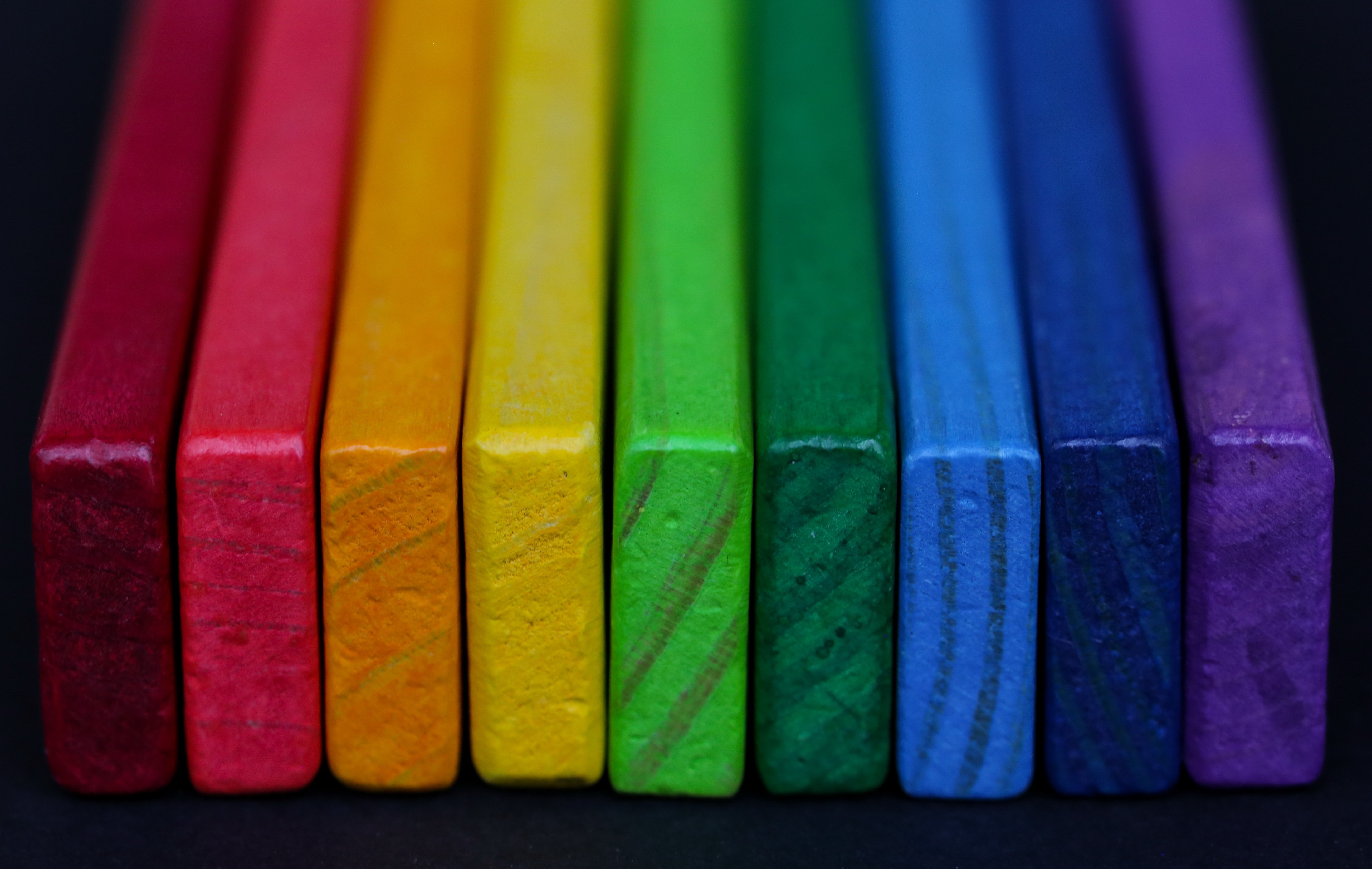 Multicolor wooden planks in a row HD Wallpaper