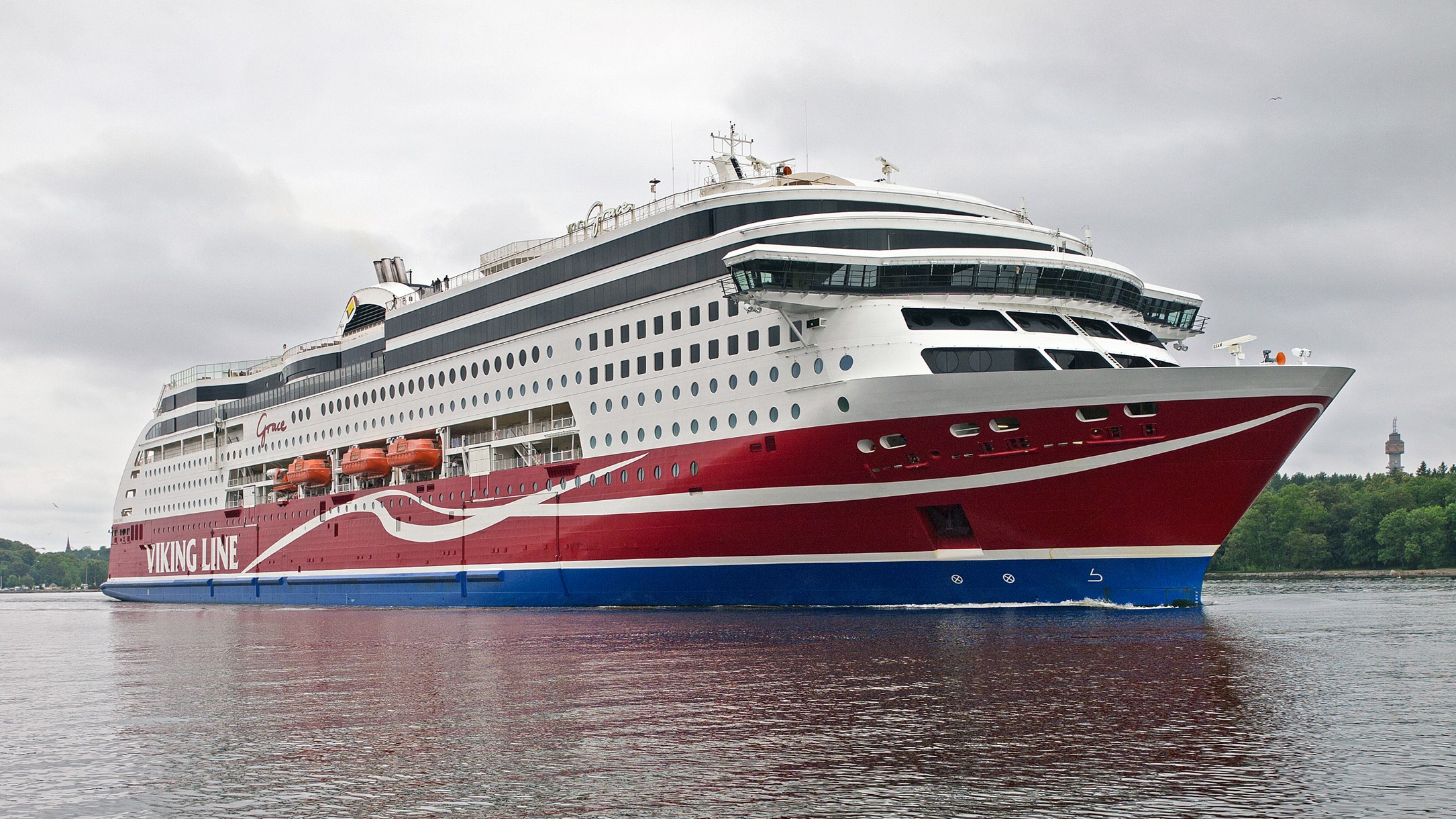 Viking Grace ferry ship HD Wallpaper