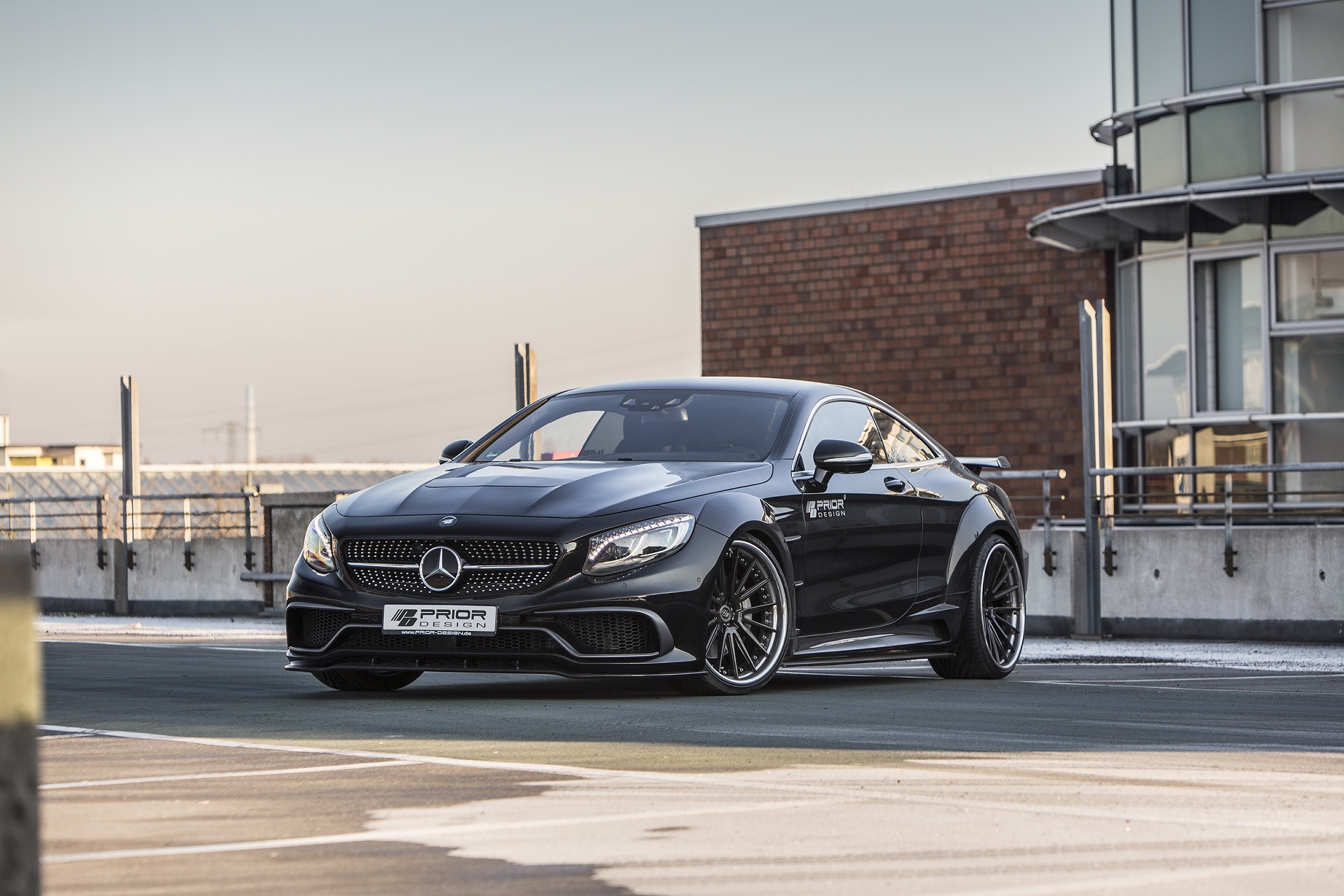 Black Mercedes-Benz C217 PD990SC Prior-Design Coupe HD Wallpaper