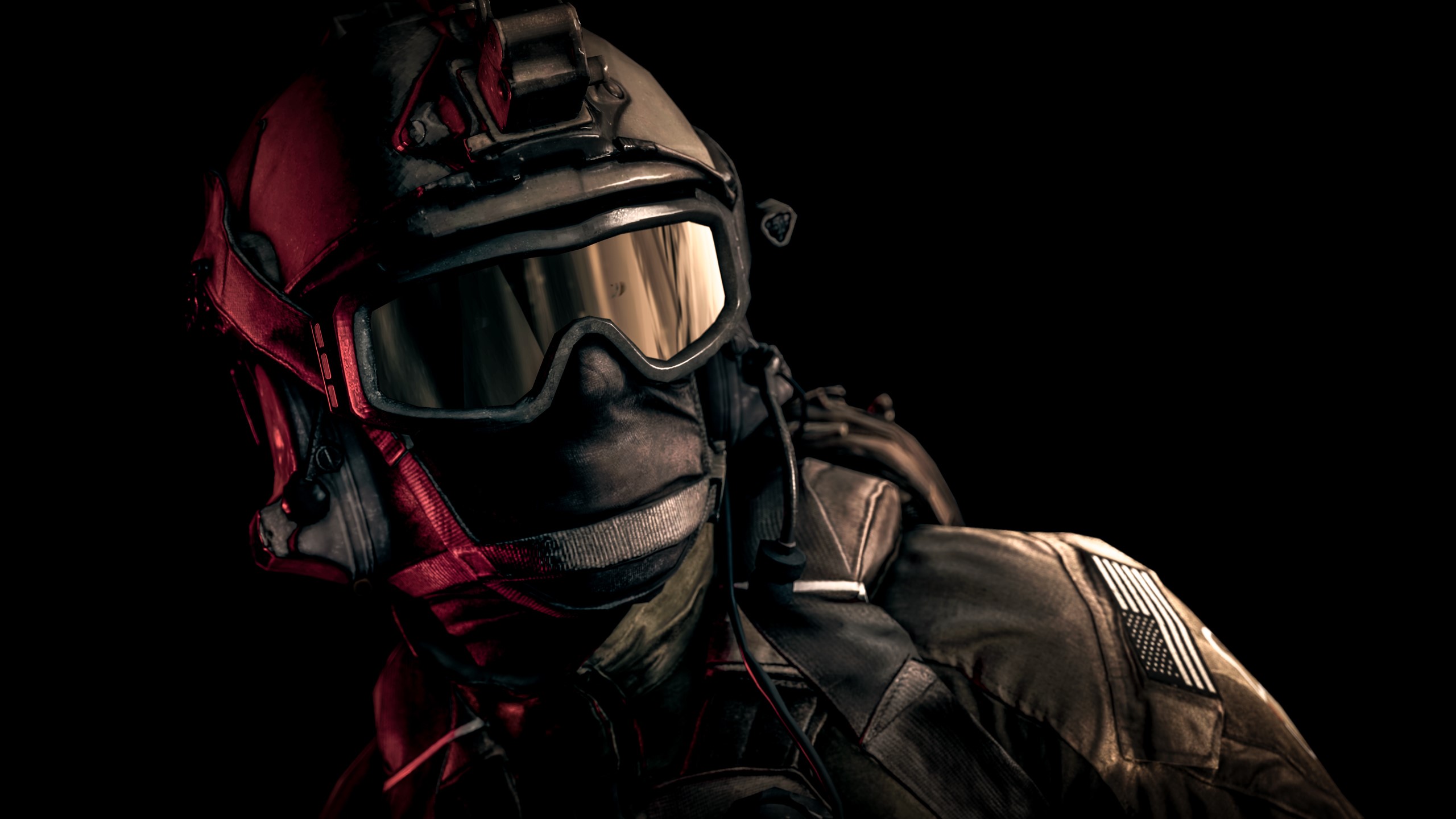 Soldier with helmet and goggles from Battlefield 4 HD Wallpaper
