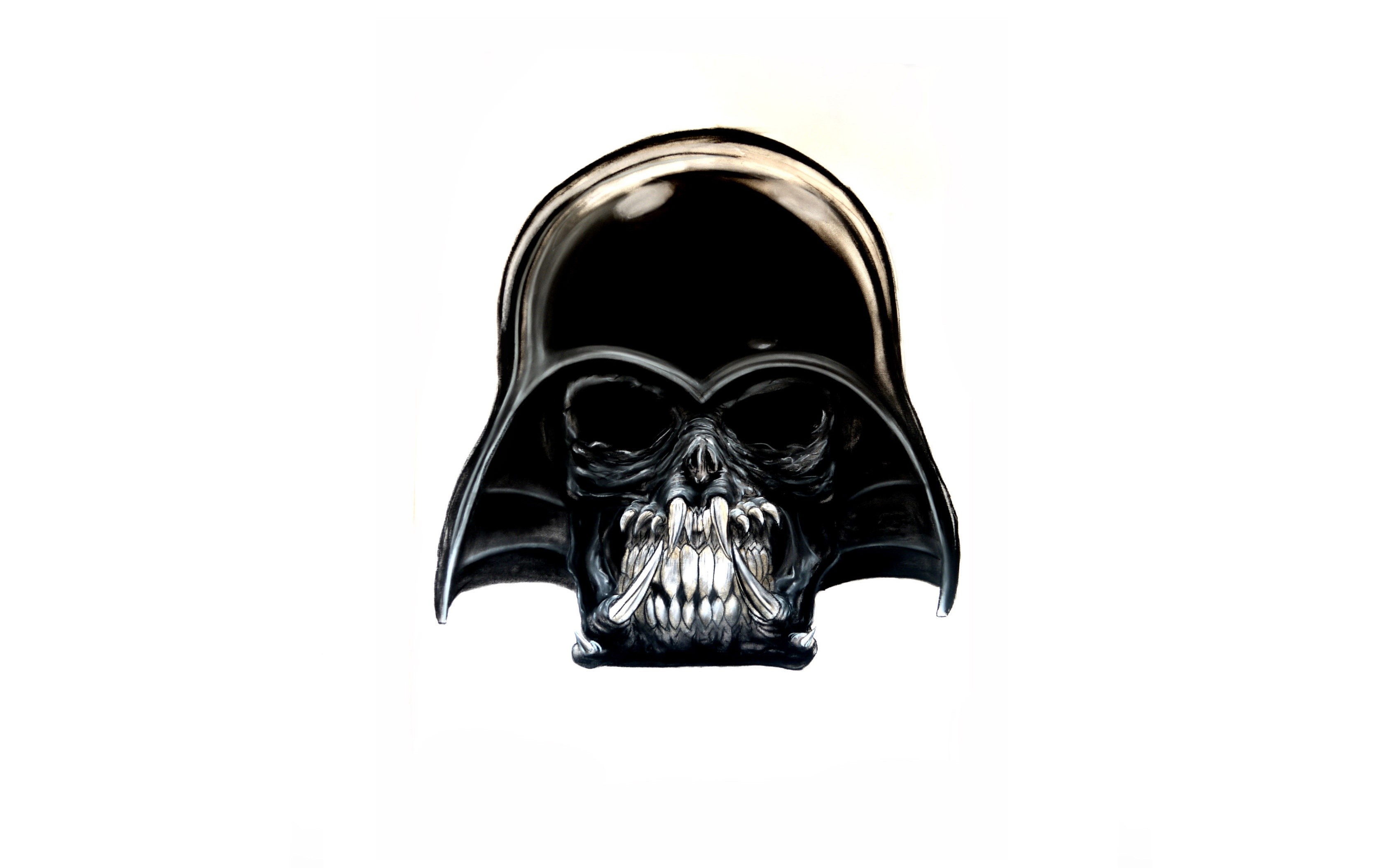 Darth Vader Skull Helmet from Star Wars HD Wallpaper