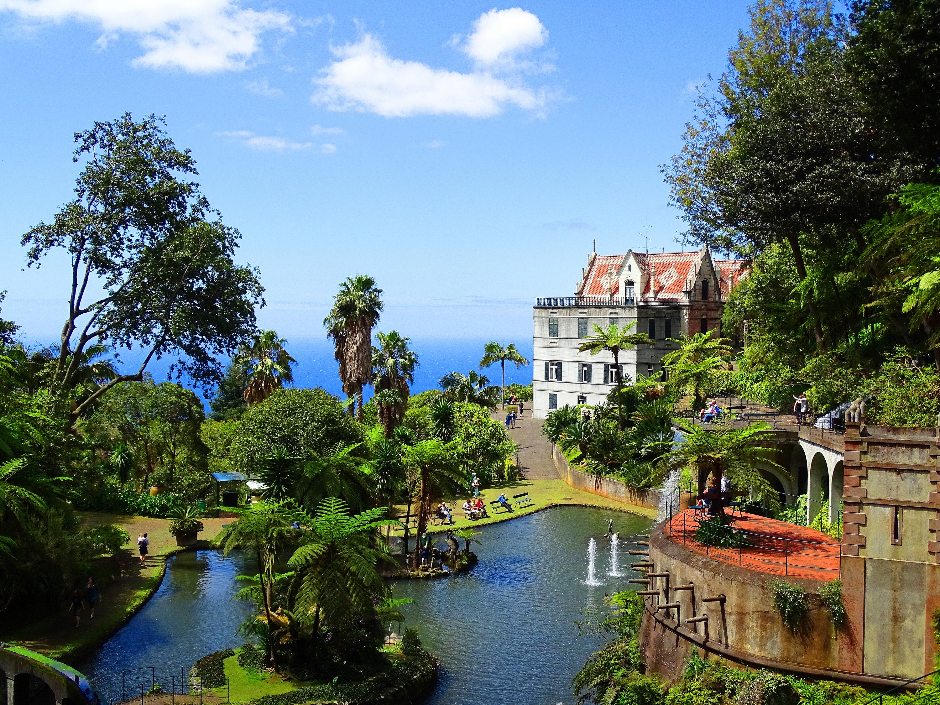 Monte Palace Tropical Garden, Funchal, Madeira, Portugal HD Wallpaper