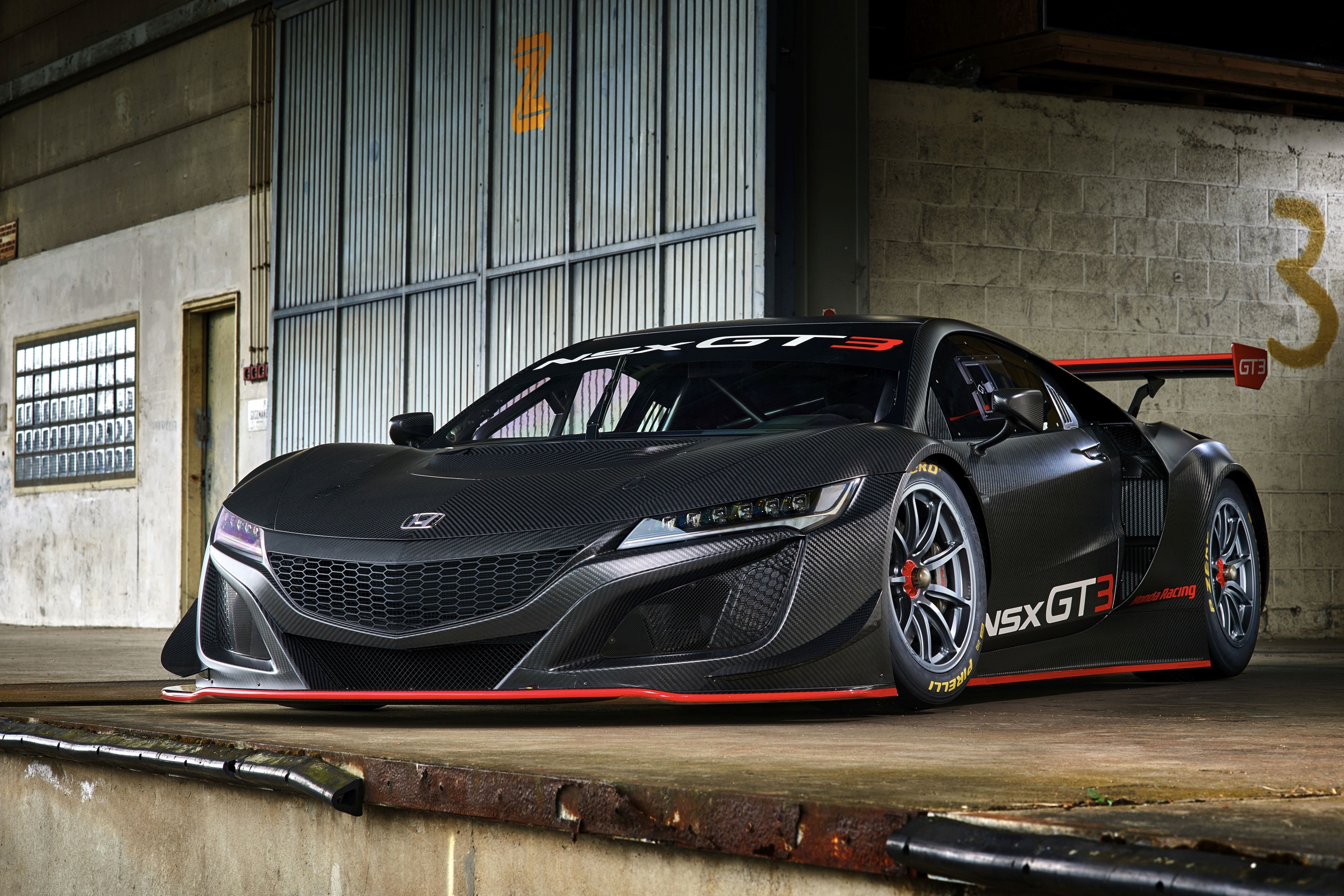 2017 Honda NSX GT3 race car HD Wallpaper