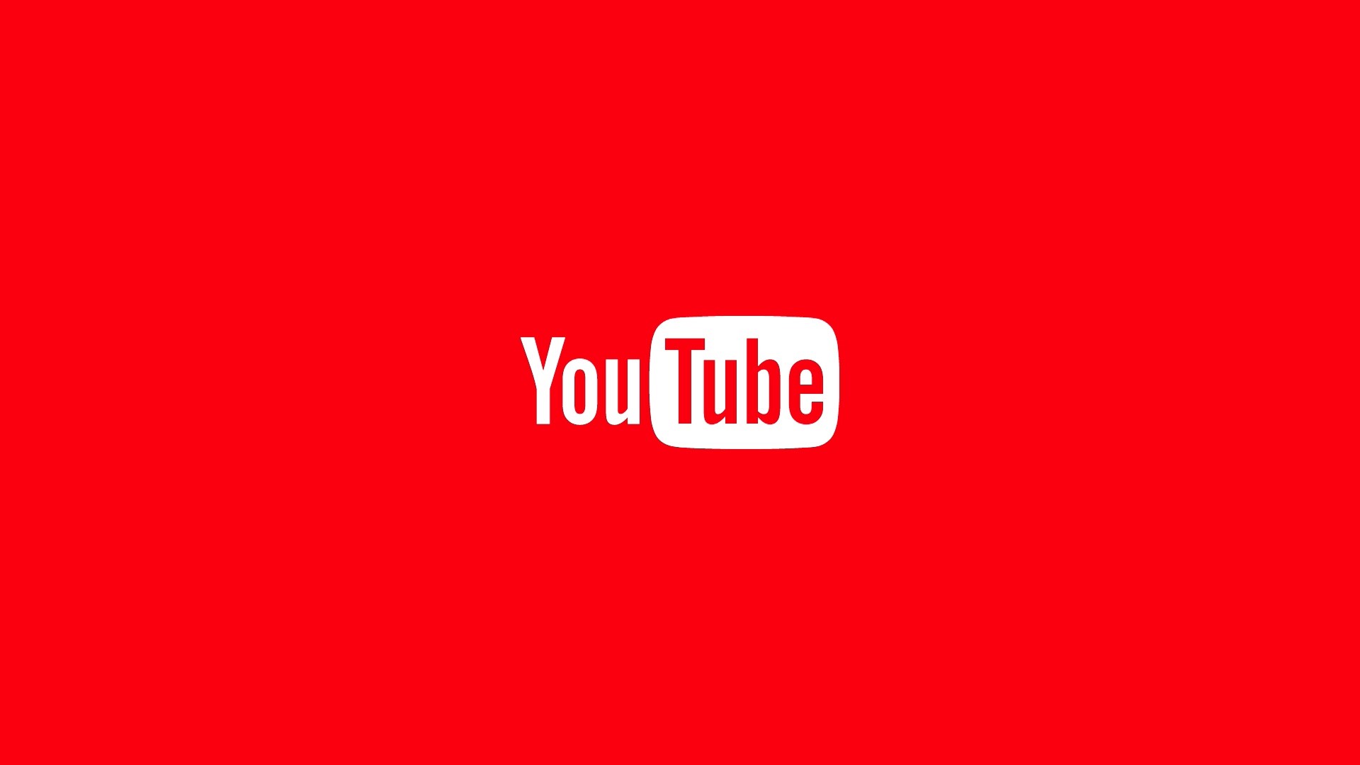 Youtube logo on red background HD Wallpaper