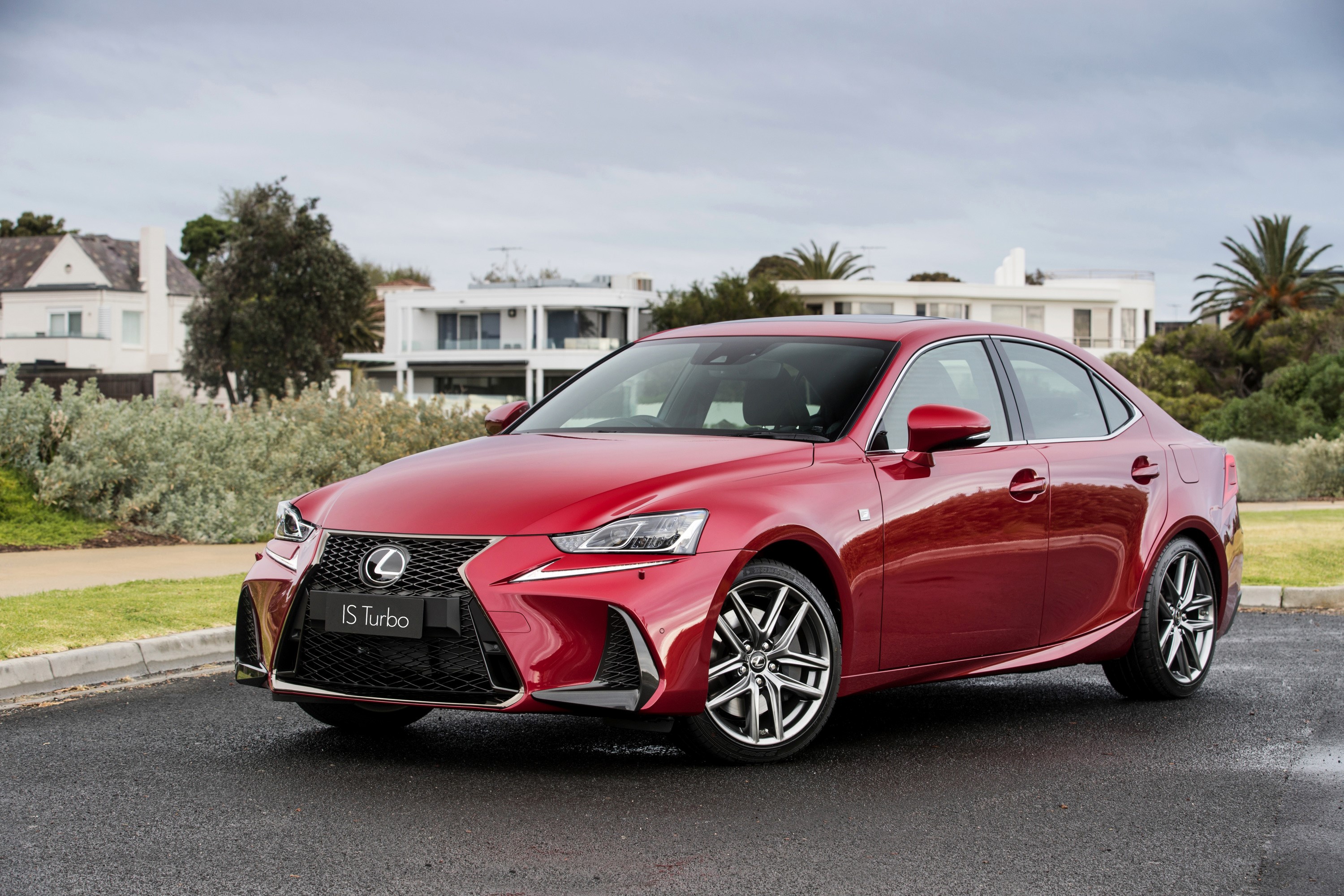 Red 2016 Lexus IS 200t F SPORT HD Wallpaper