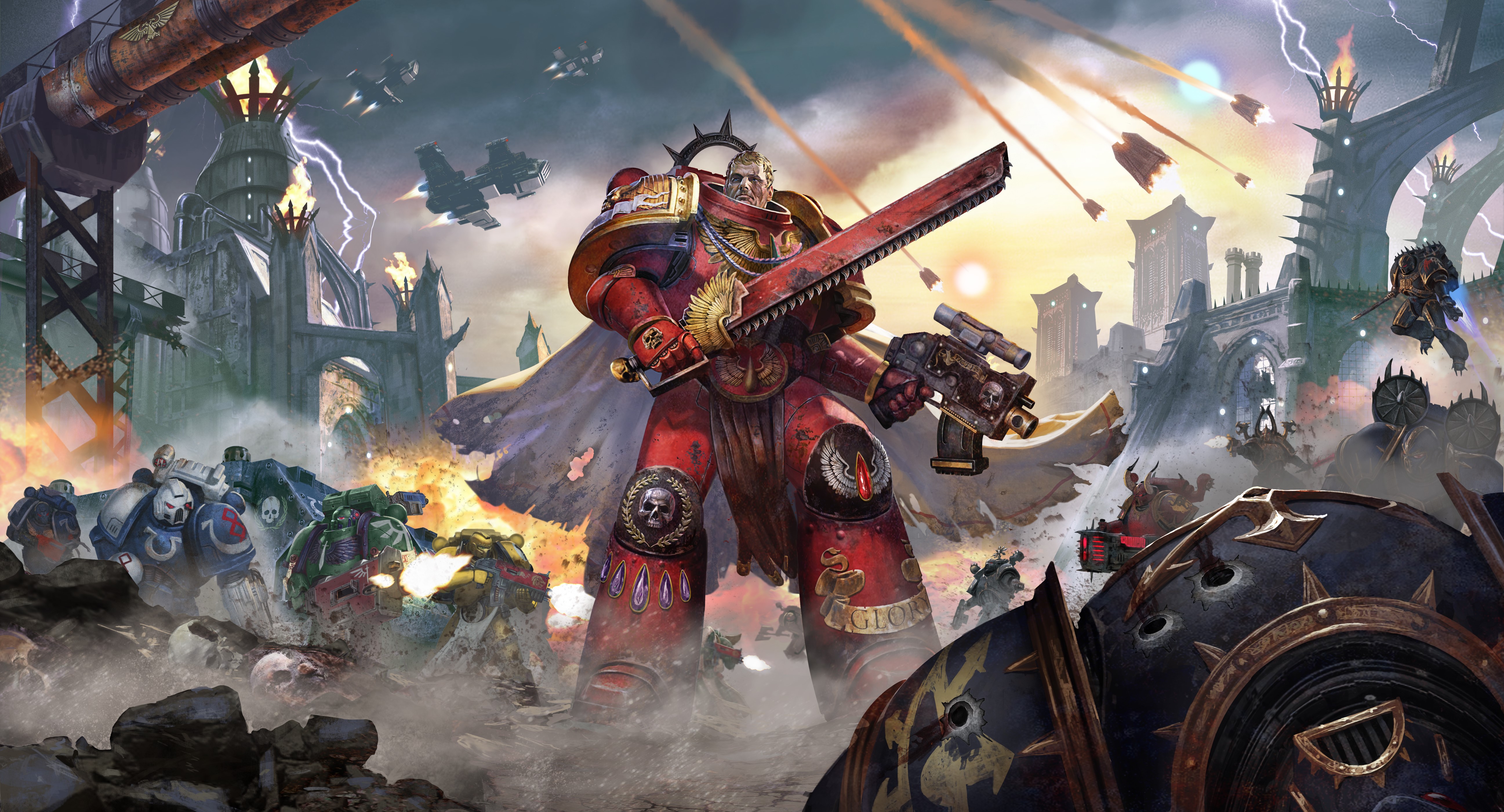 Warhammer 40000 Eternal Crusade Warriors in Armor HD Wallpaper