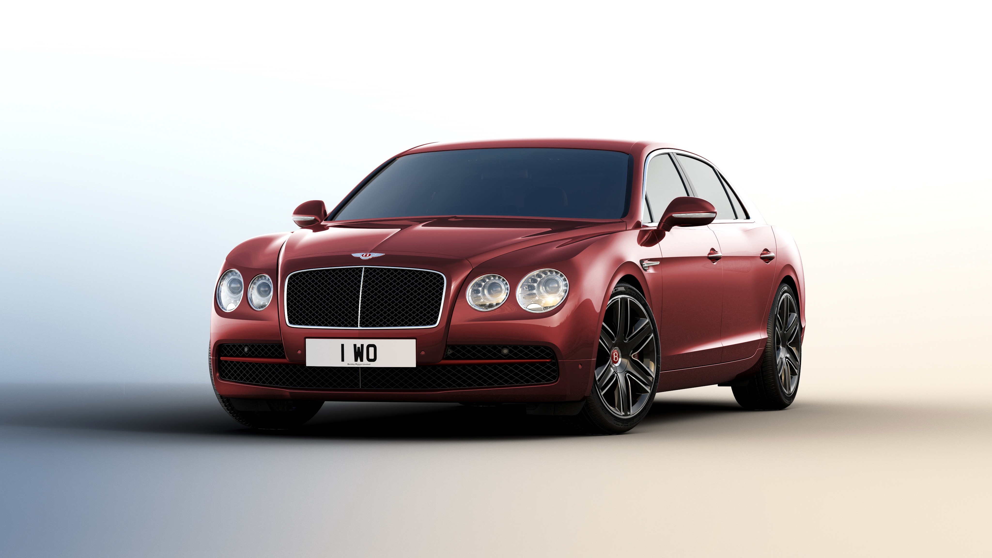 Bentley Flying Spur 2015 Wine Color HD Wallpaper