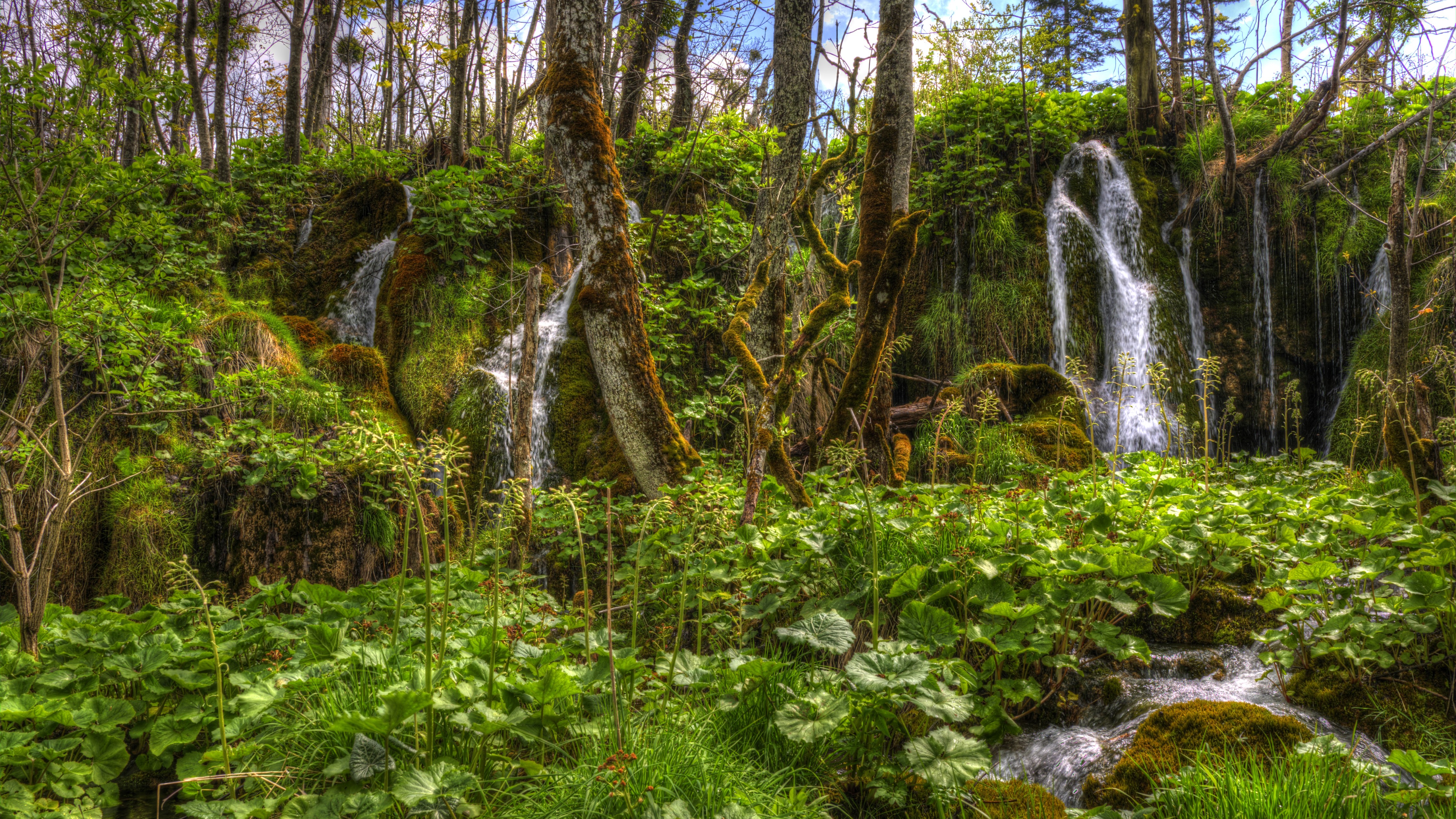 4K HDR Waterfalls in Plitvice National Park, Croatia HD Wallpaper