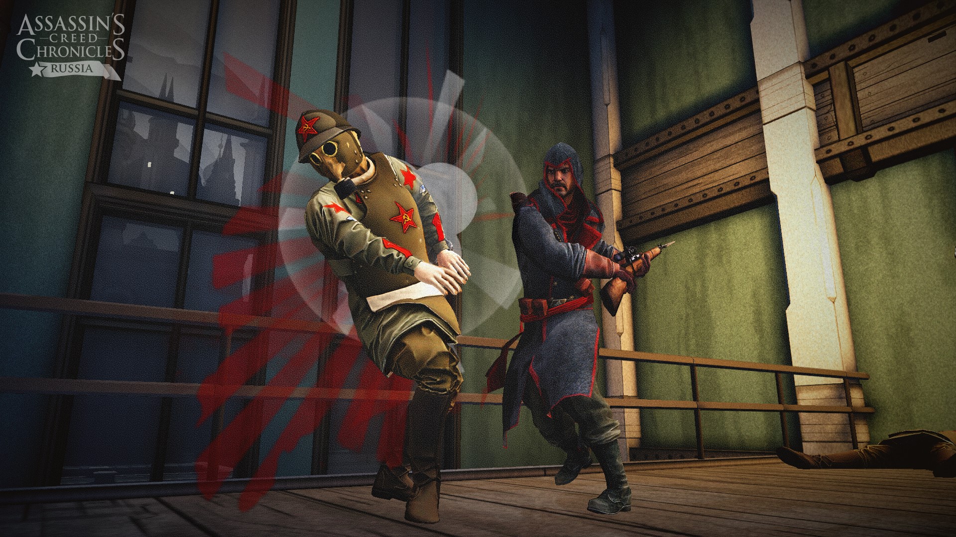 Assassin's Creed Chronicles: Russia - Two men fighting HD Wallpaper