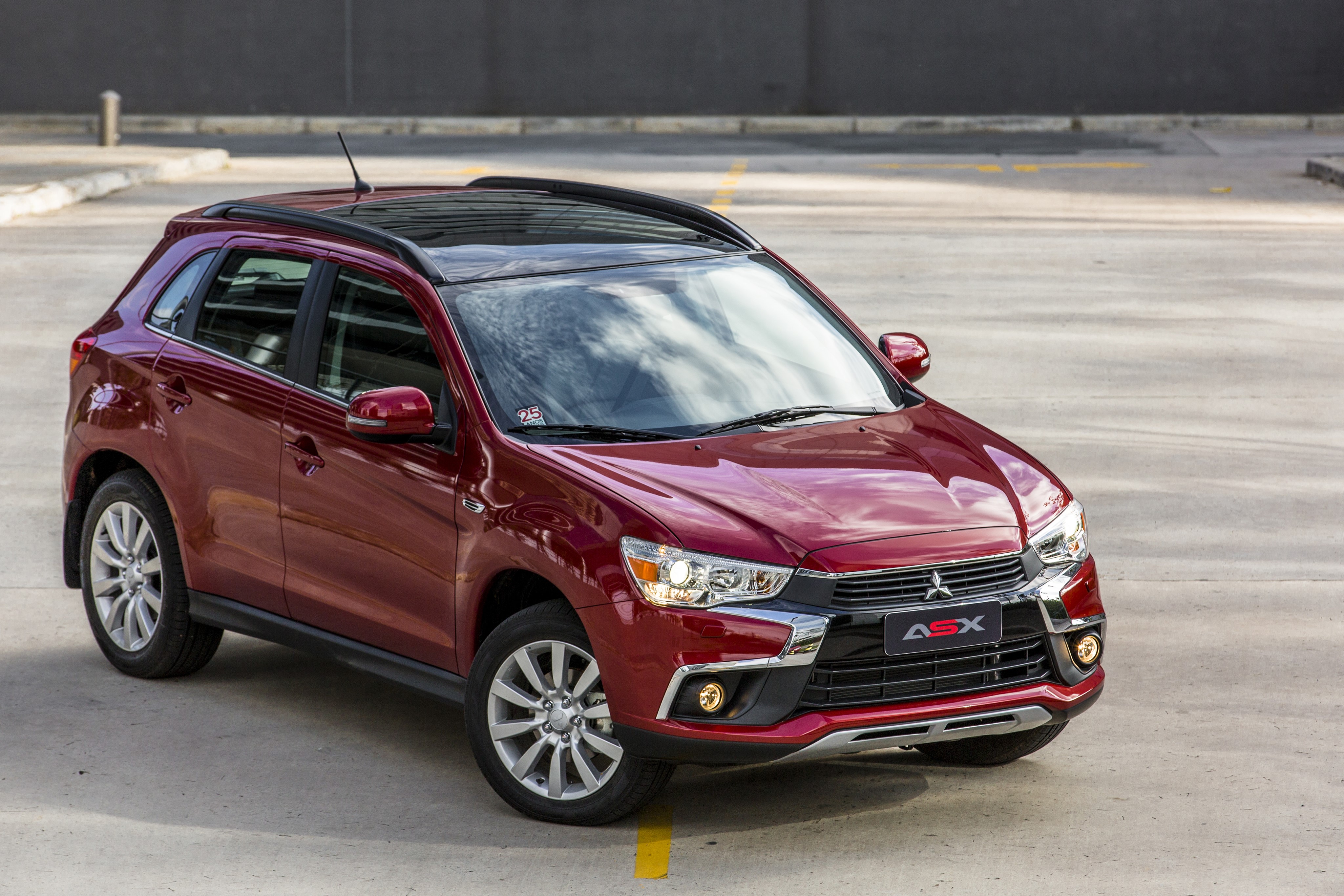 4K 2016 Mitsubishi ASX Latam Wine Metallic Red HD Wallpaper