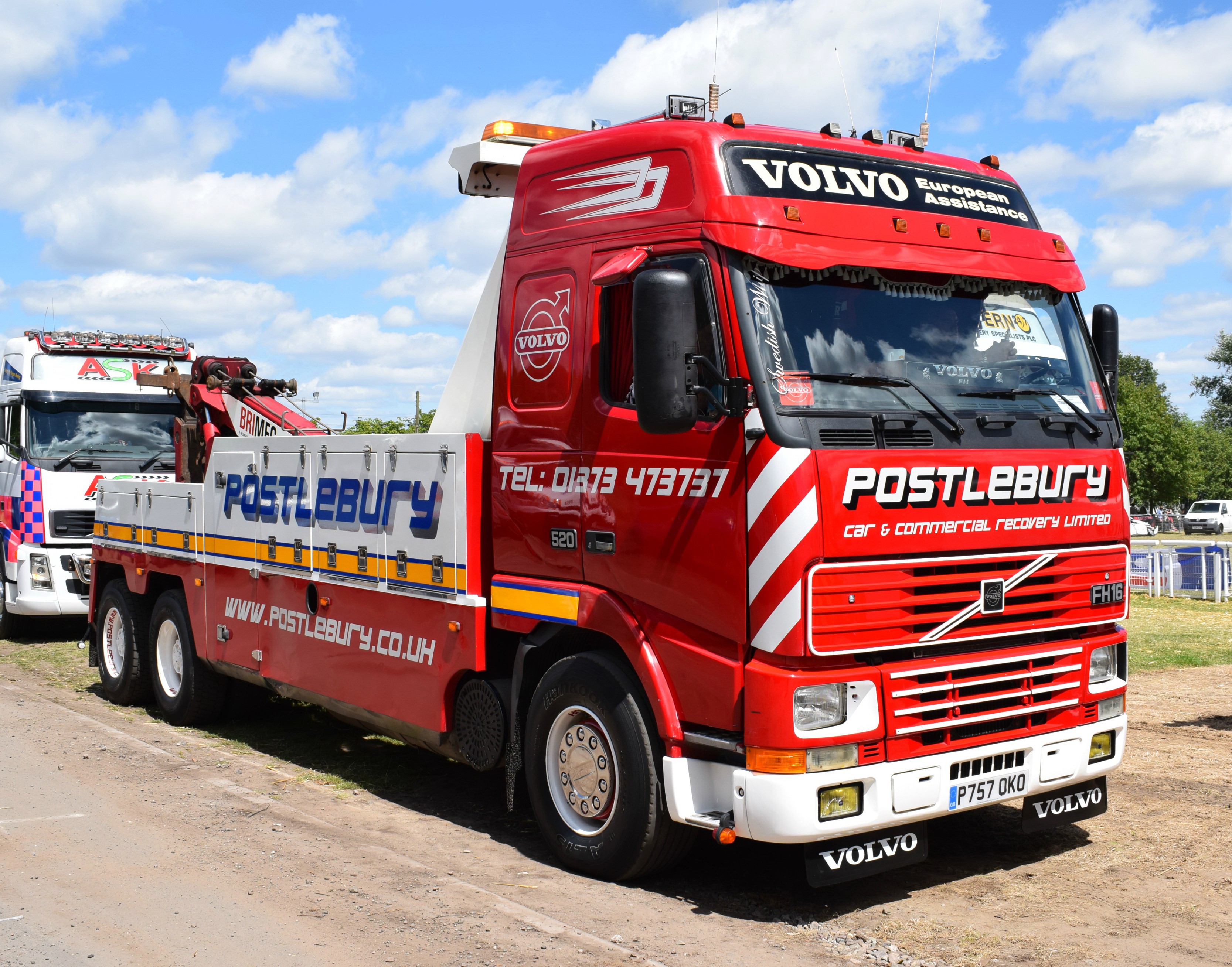 Volvo FH16 Recovery Lorry Postlebury P757 OKO HD Wallpaper