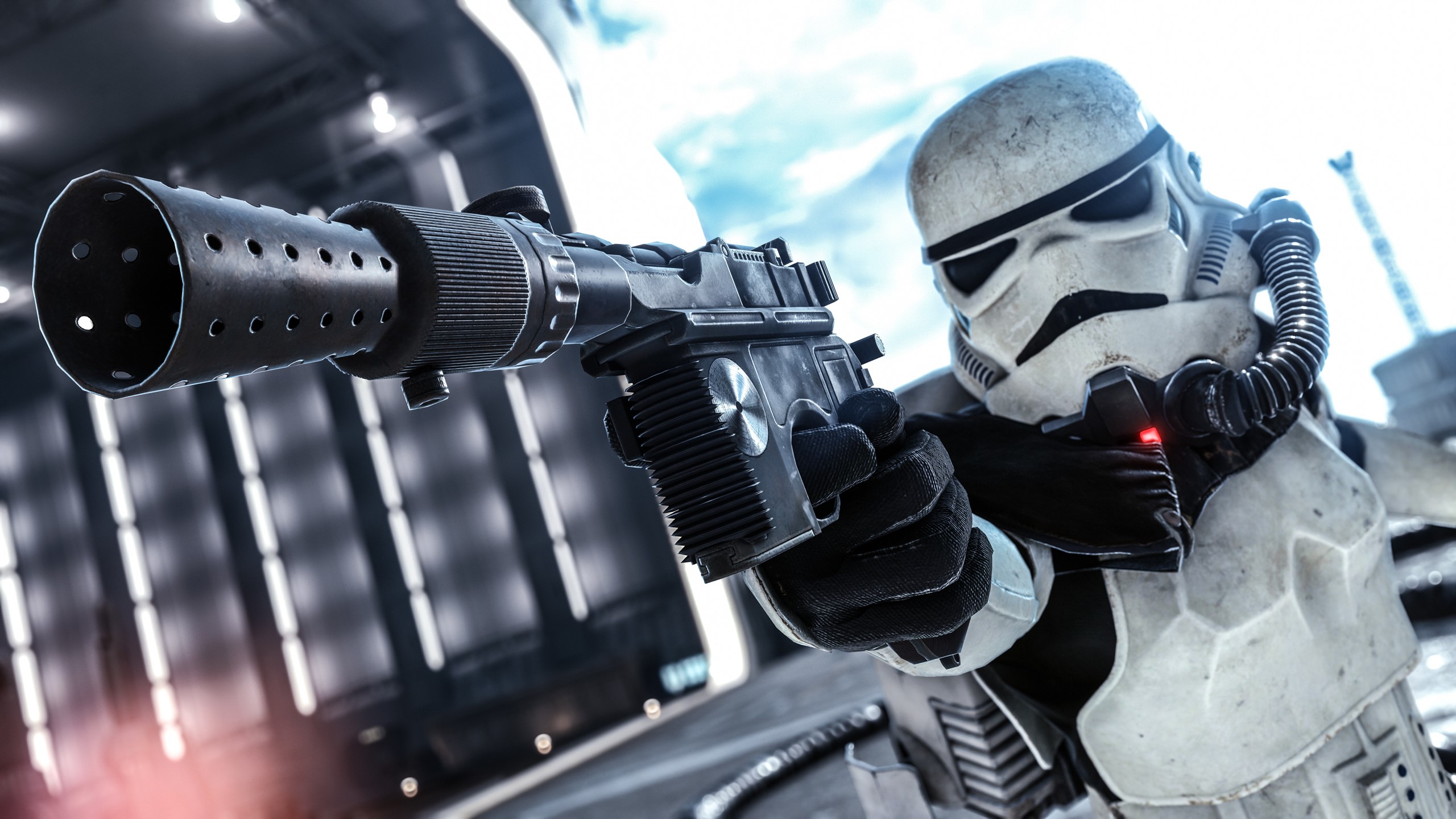 Stormtrooper with blaster pistol in Star Wars Battlefront HD Wallpaper