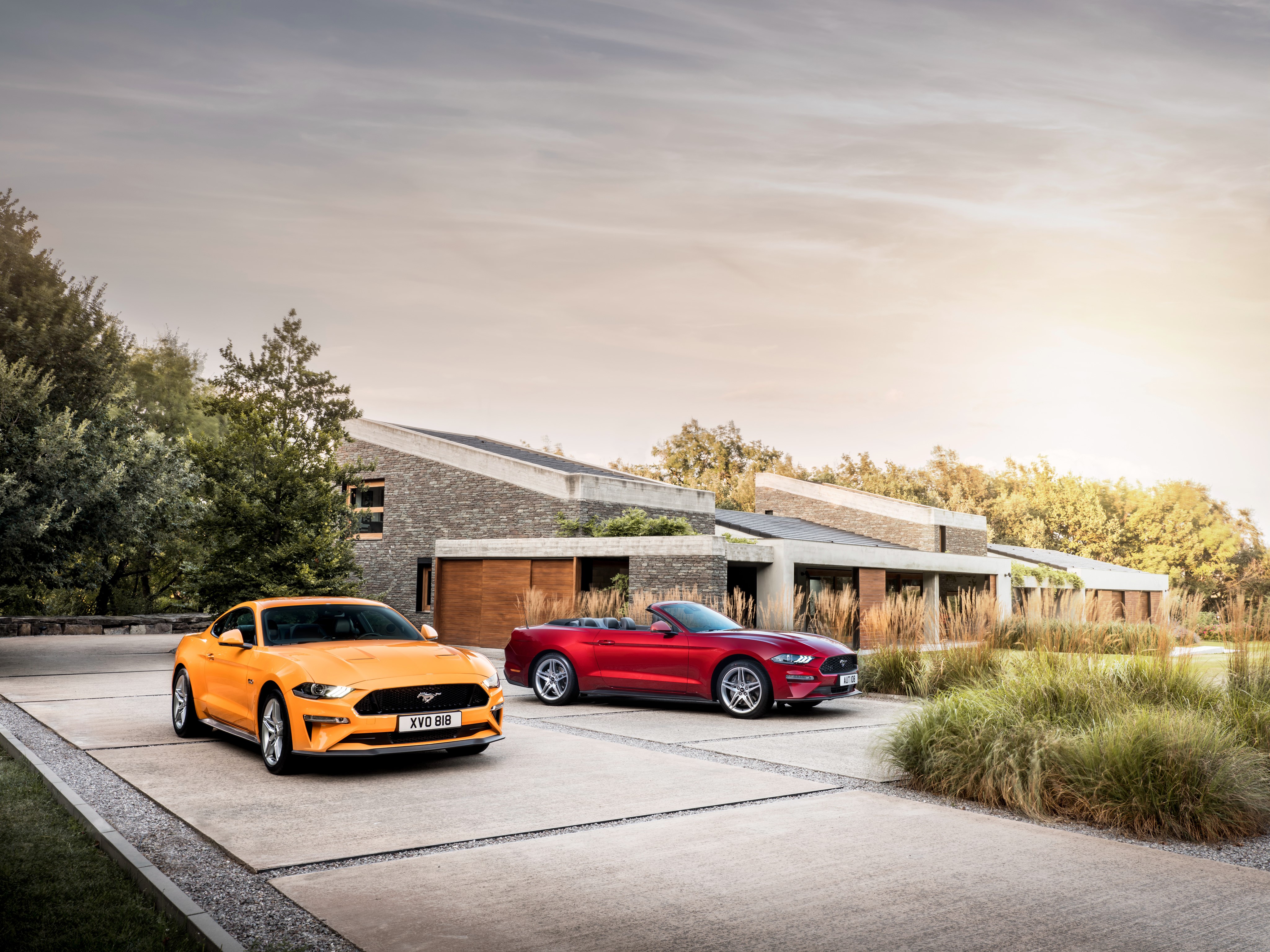 Ford Mustang GT Fastback and EcoBoost Convertible HD Wallpaper