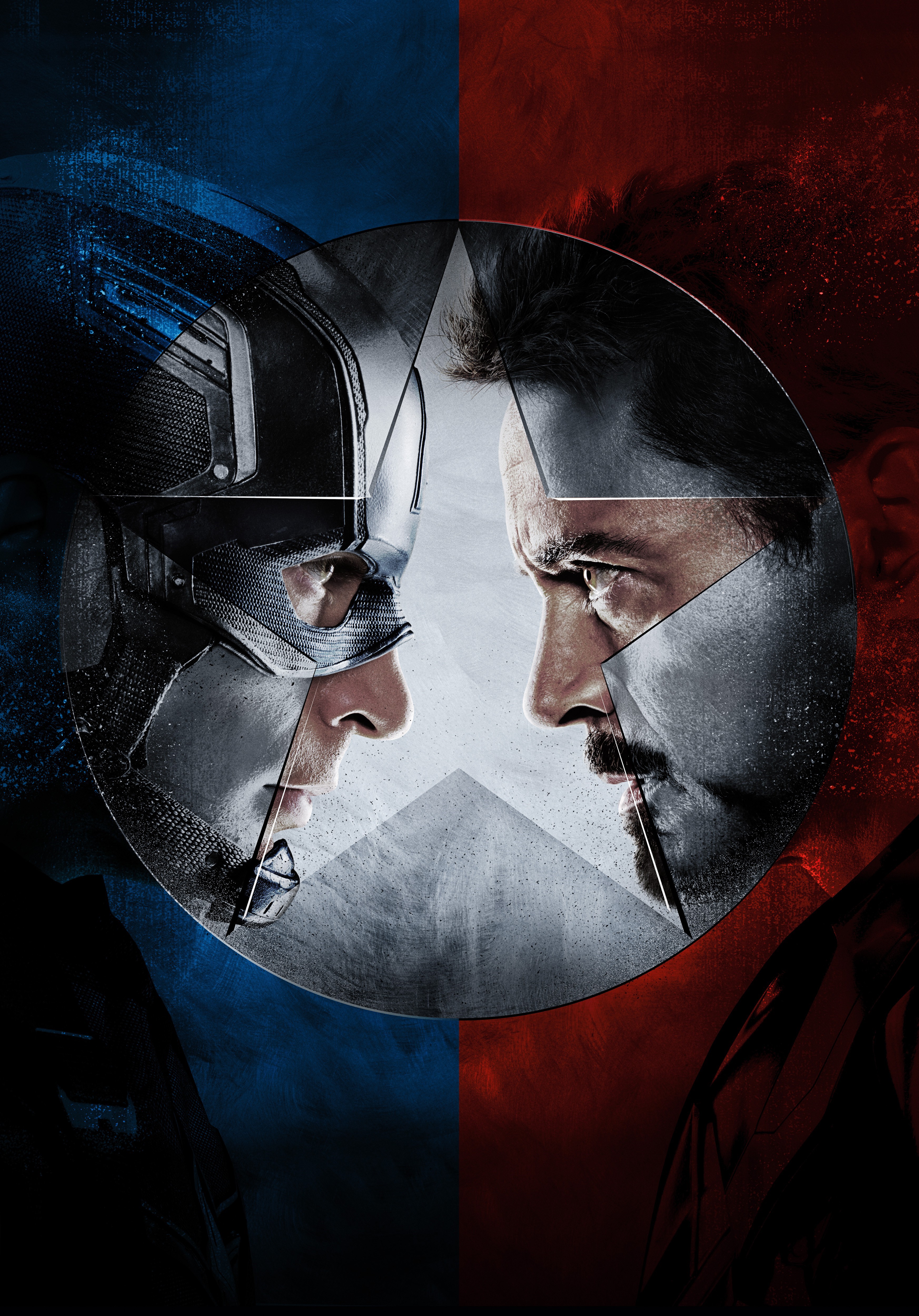 Captain America and Iron Man from Captain America: Civil War HD Phone Wallpaper