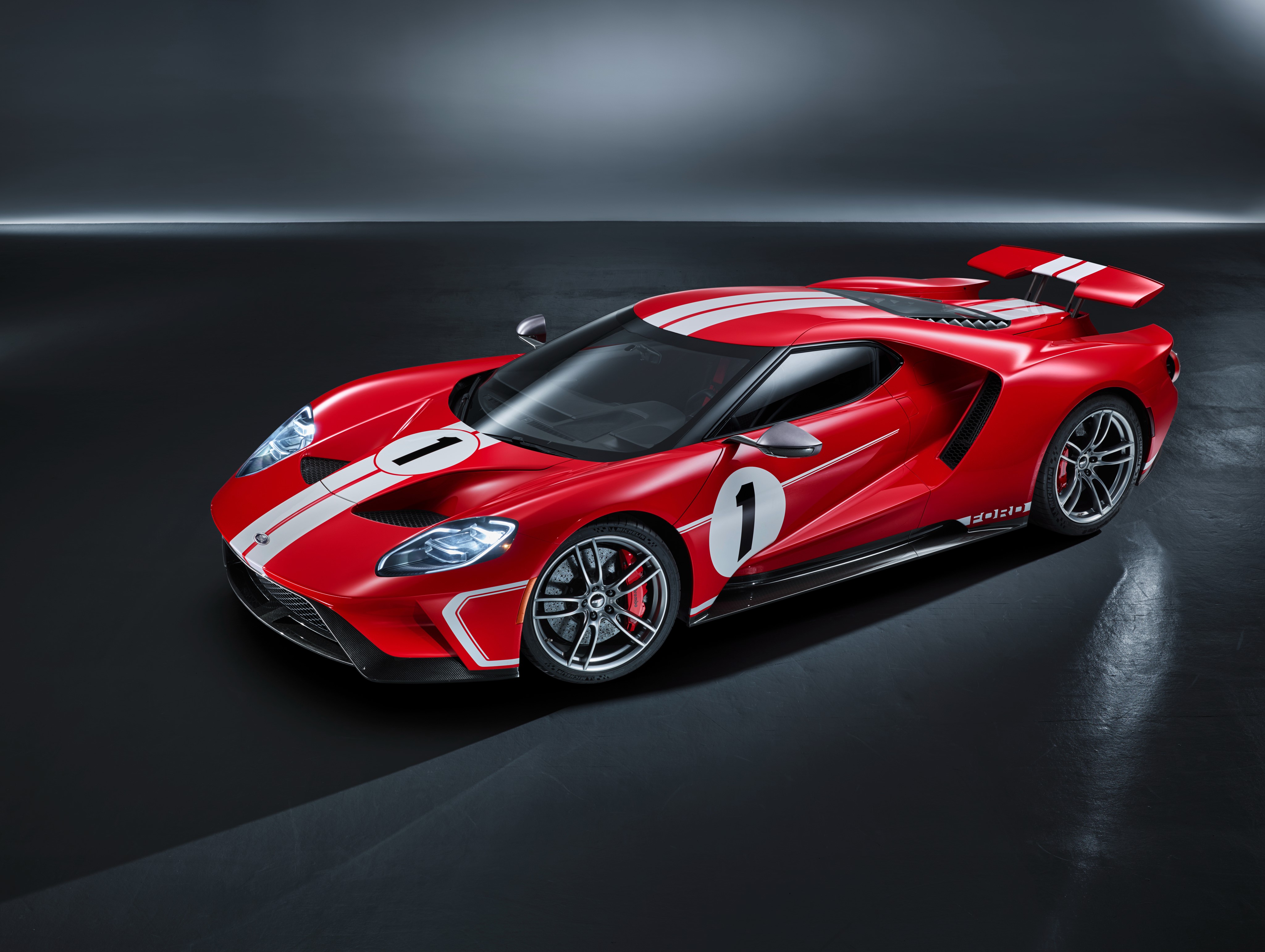 Red 2018 Ford GT 67 Heritage Edition HD Wallpaper