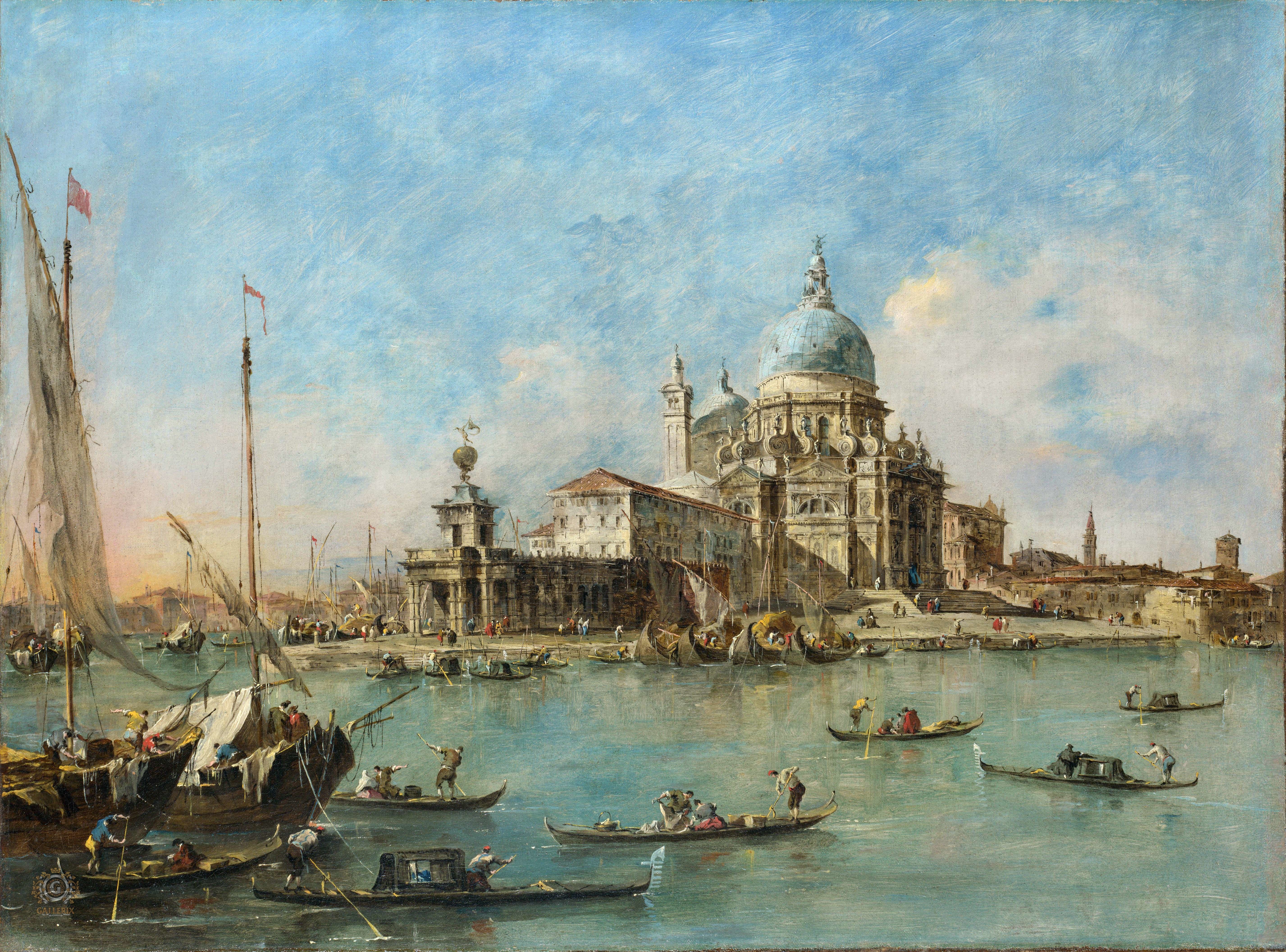 Venice: Entrance to Grand Canal with Santa Maria Della Salute HD Wallpaper