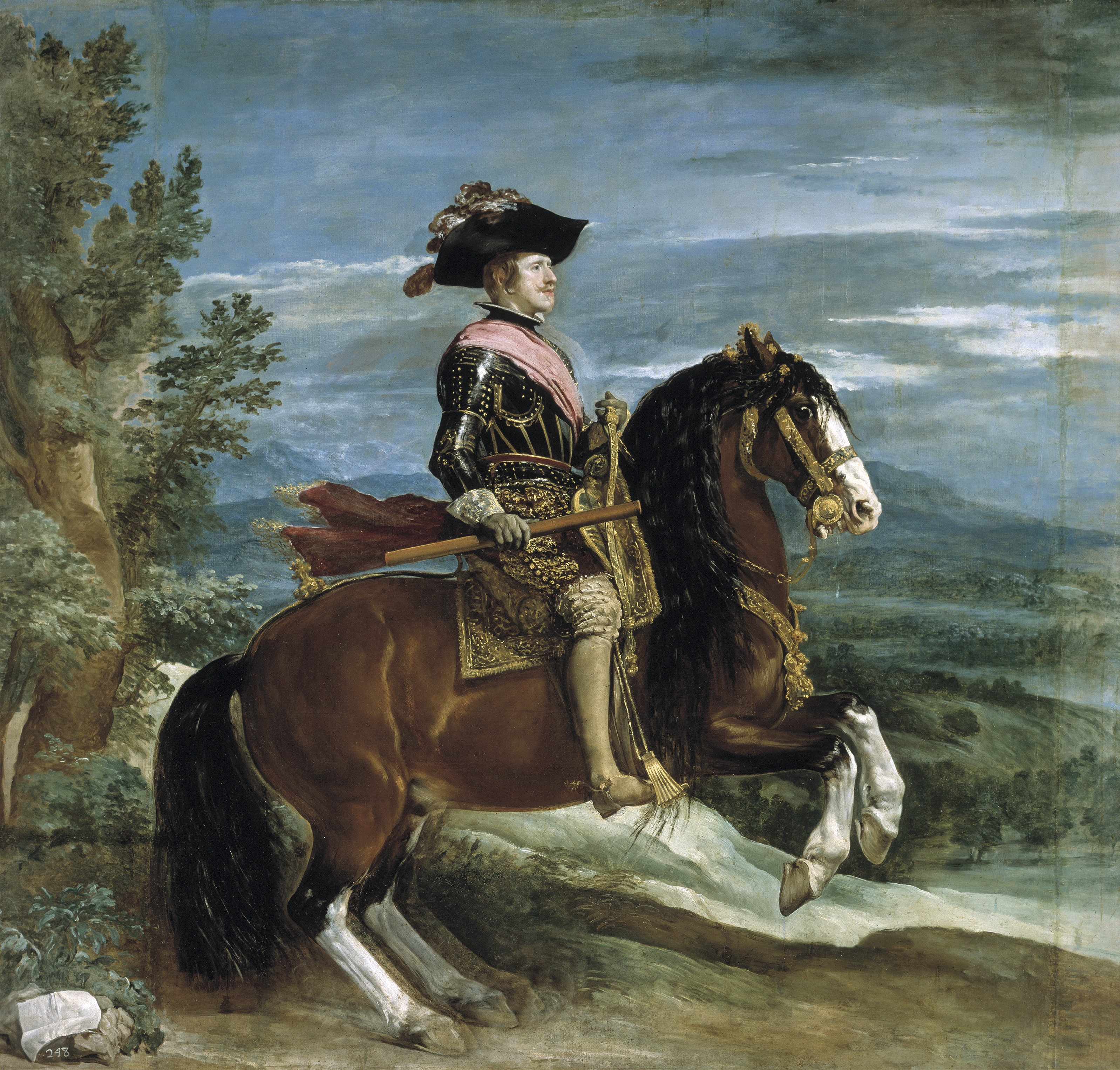 Equestrian portrait of Philip IV of Spain HD Wallpaper
