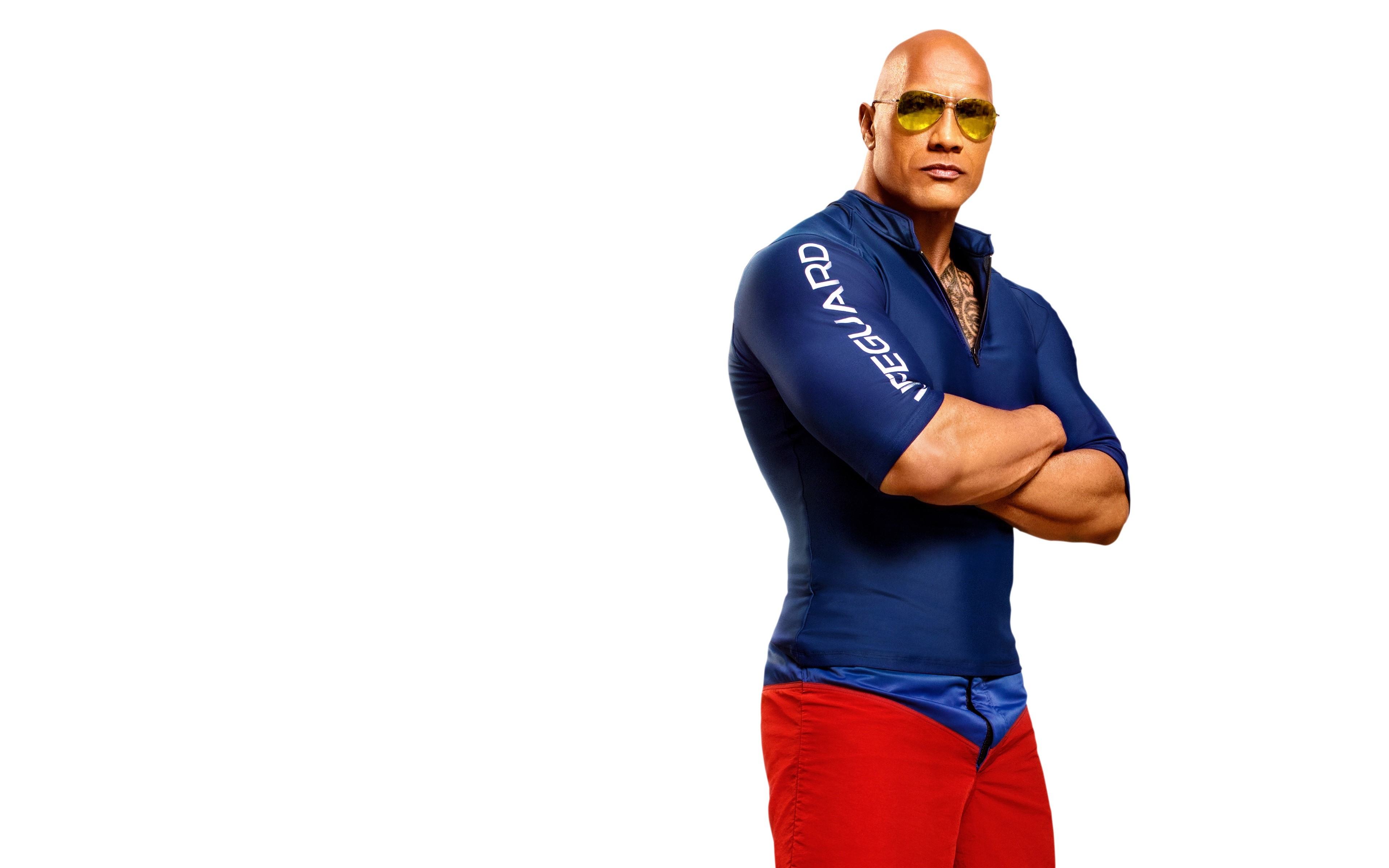 Dwayne Johnson as Mitch Buchannon from Baywatch HD Wallpaper