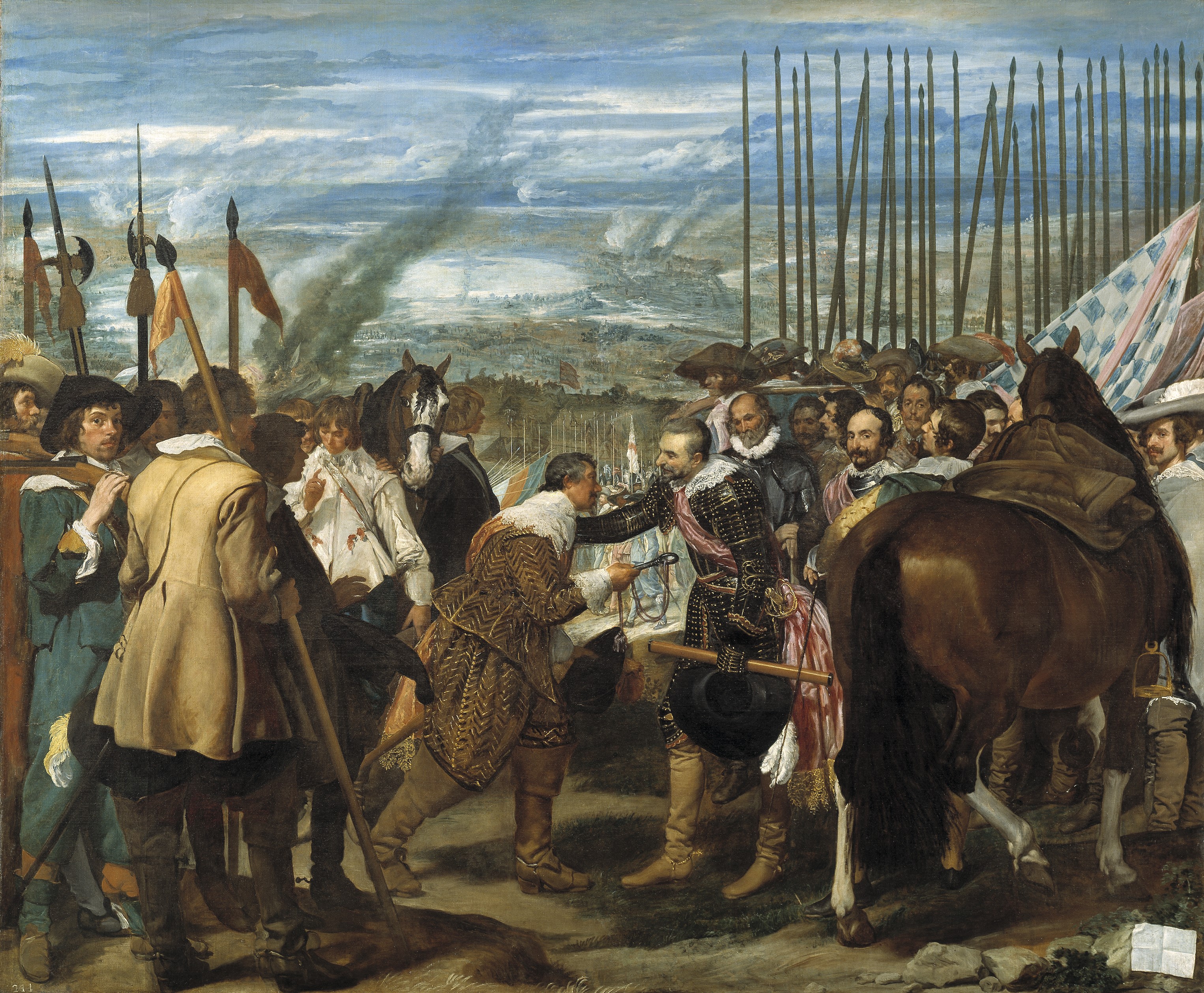 The Surrender of Breda by Diego Velázquez HD Wallpaper