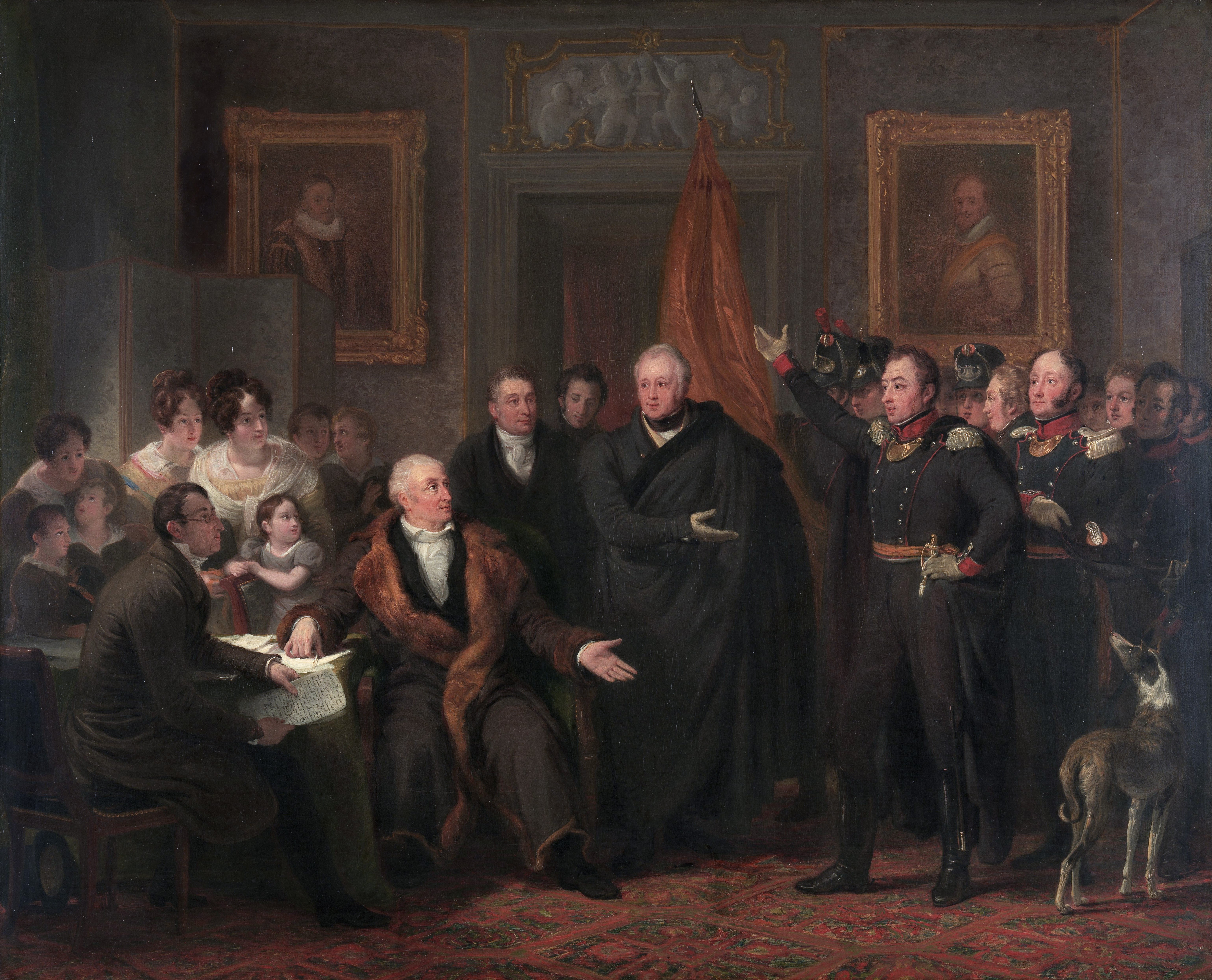 The Triumvirate Assuming Power on behalf of the Prince of Orange by Jan Willem Pieneman HD Wallpaper