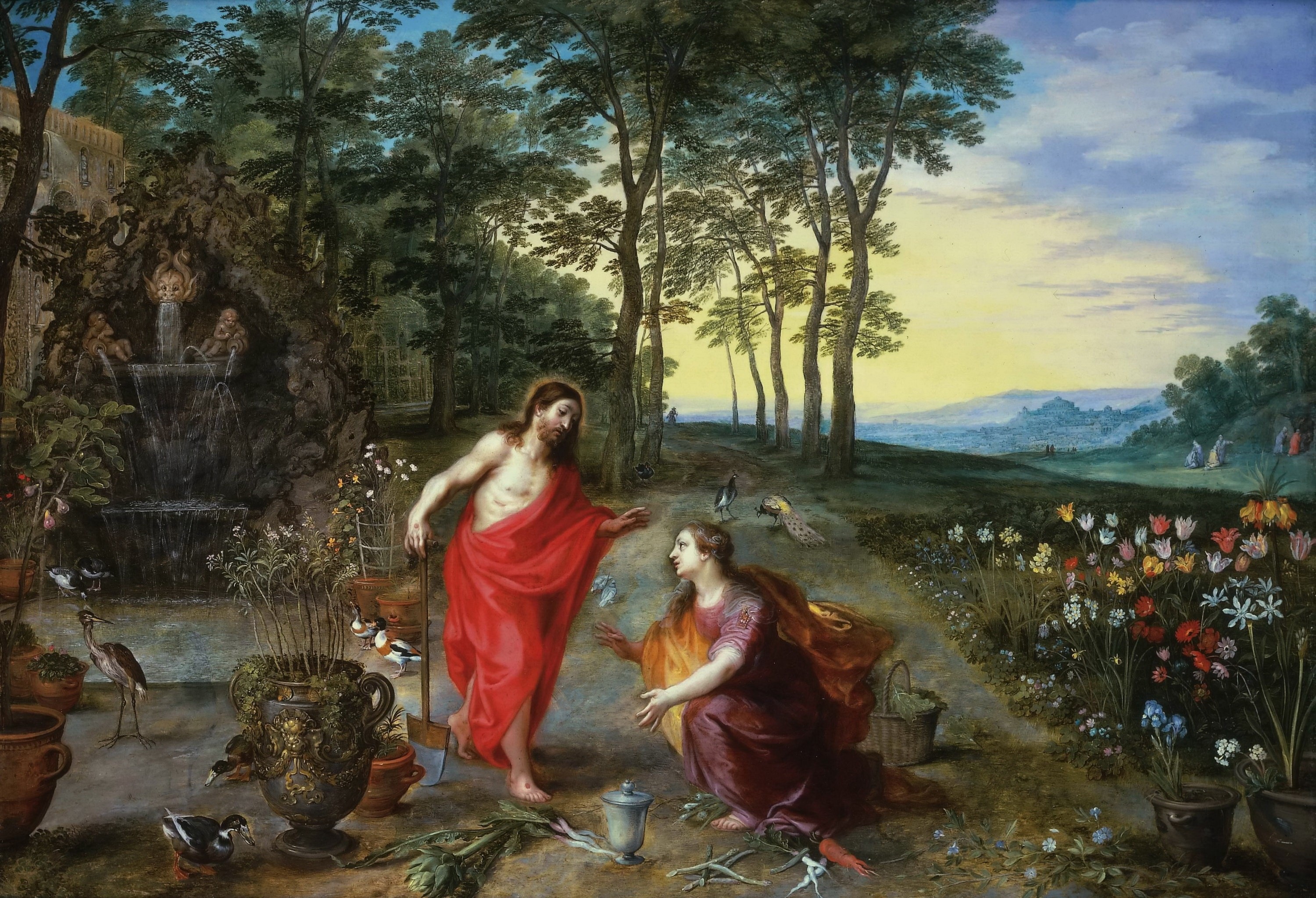 Noli me Tangere by Jan Brueghel the Younger HD Wallpaper