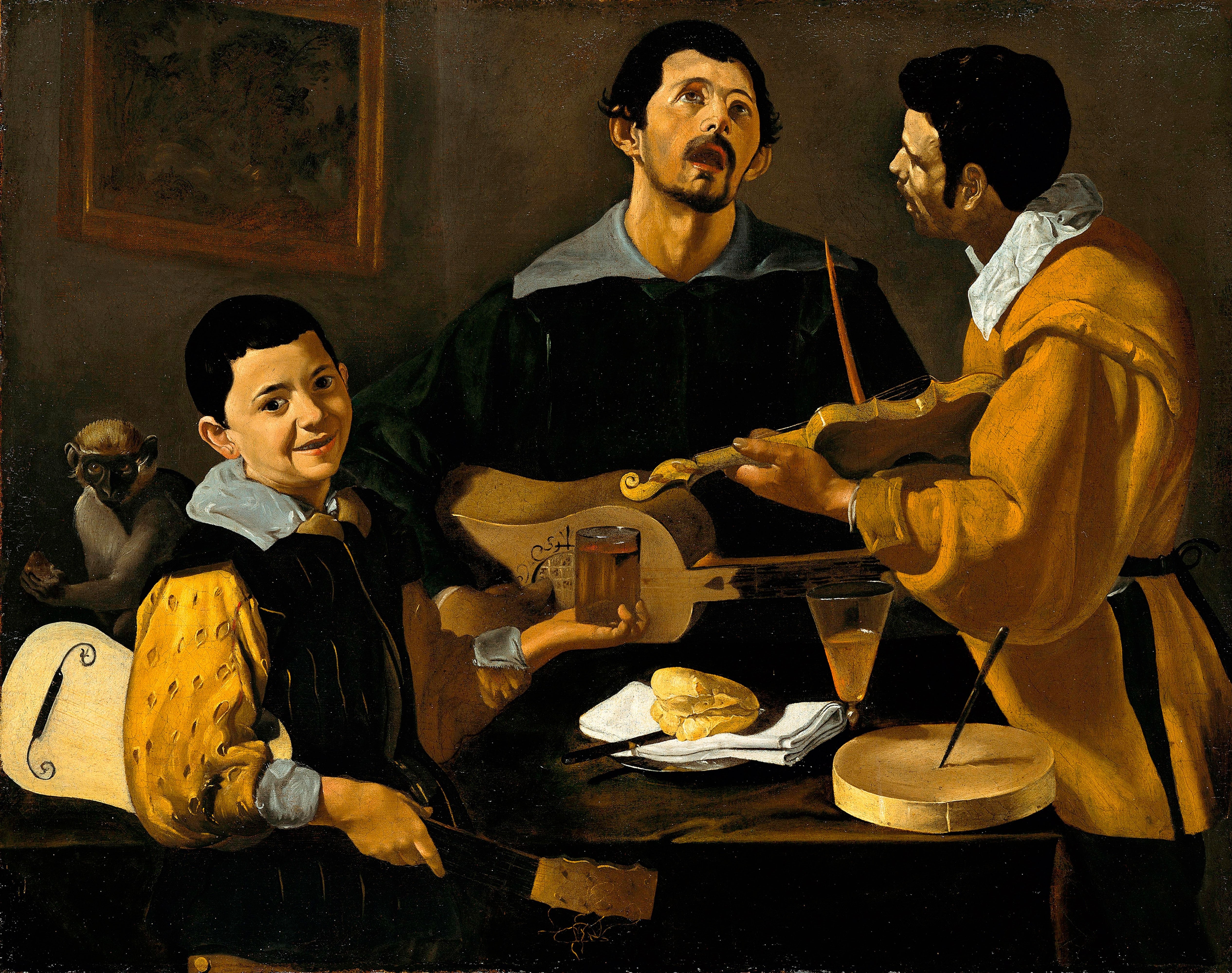 The Three Musicians by Diego Velazquez HD Wallpaper