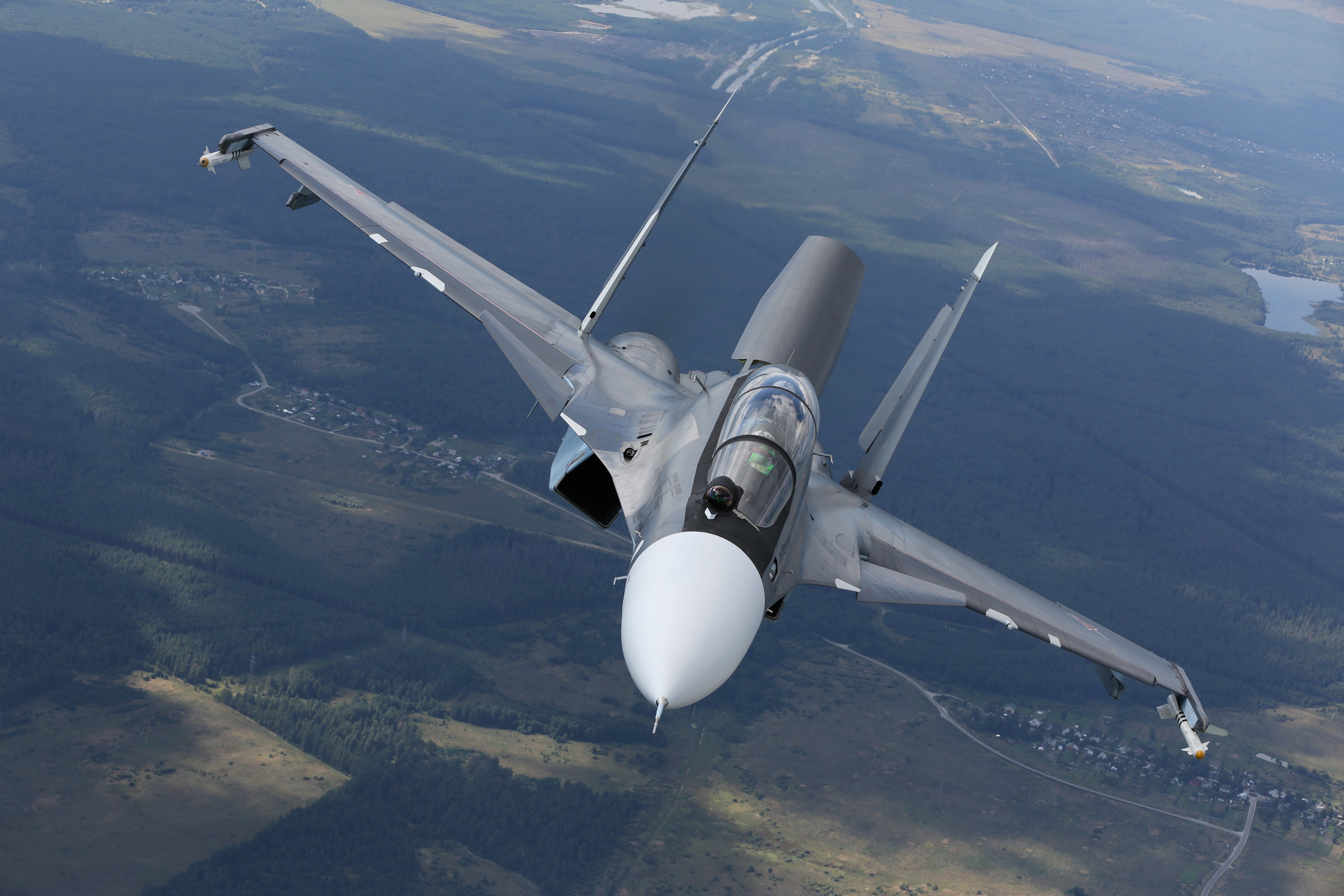 Sukhoi Su-30 Fighter Jet in Flight HD Wallpaper