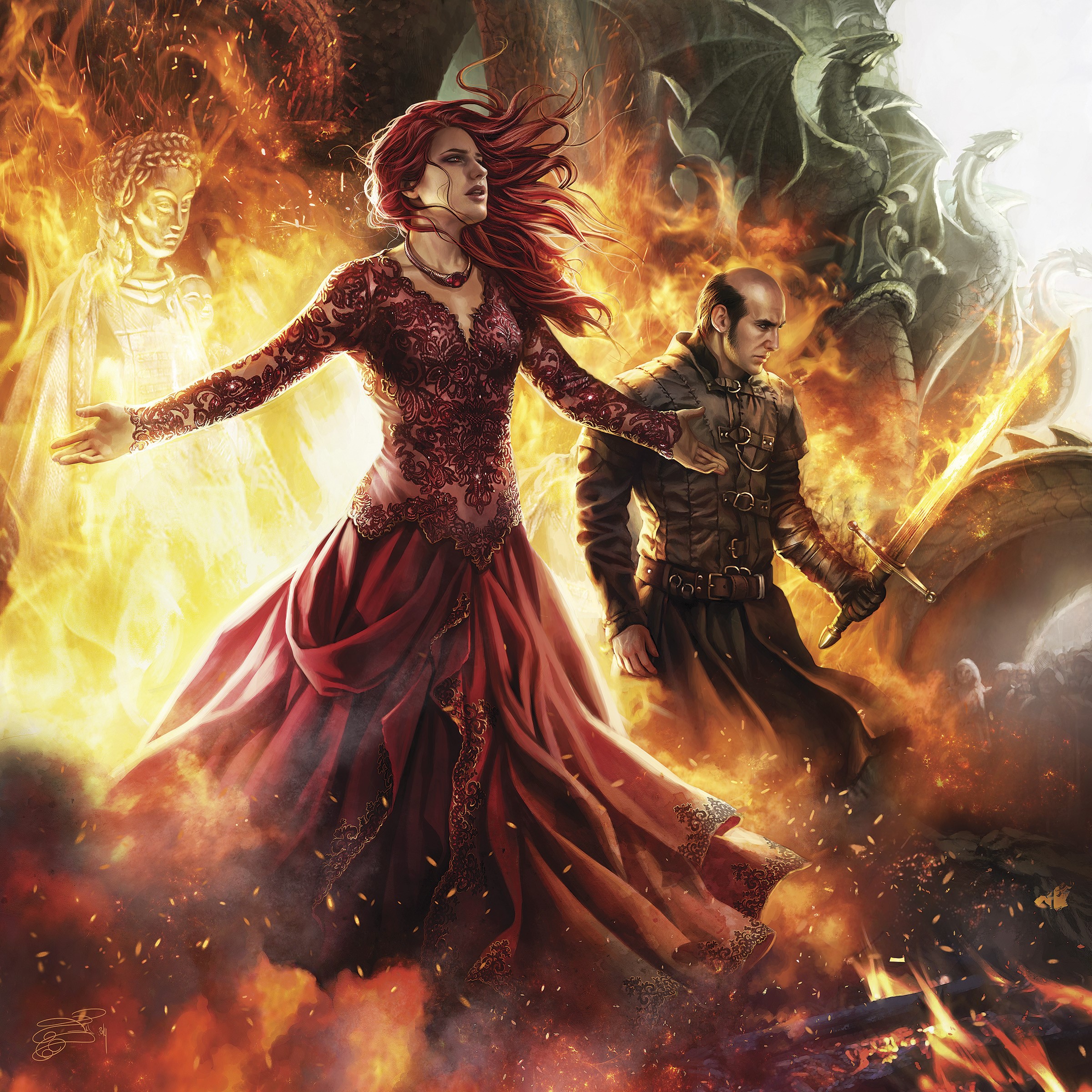 Melisandre and Stannis from Game of Thrones HD Wallpaper